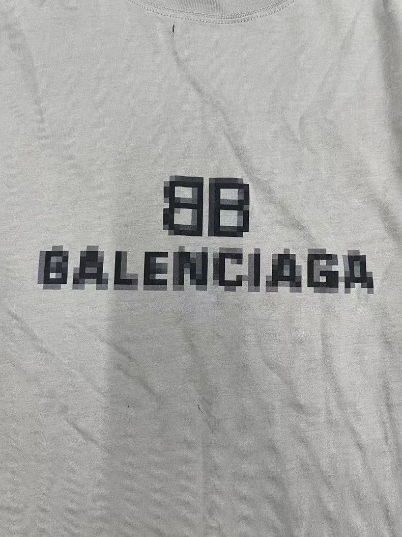 Balenciaga Mosaic fuzzy Logo BB letters loose holes to mak