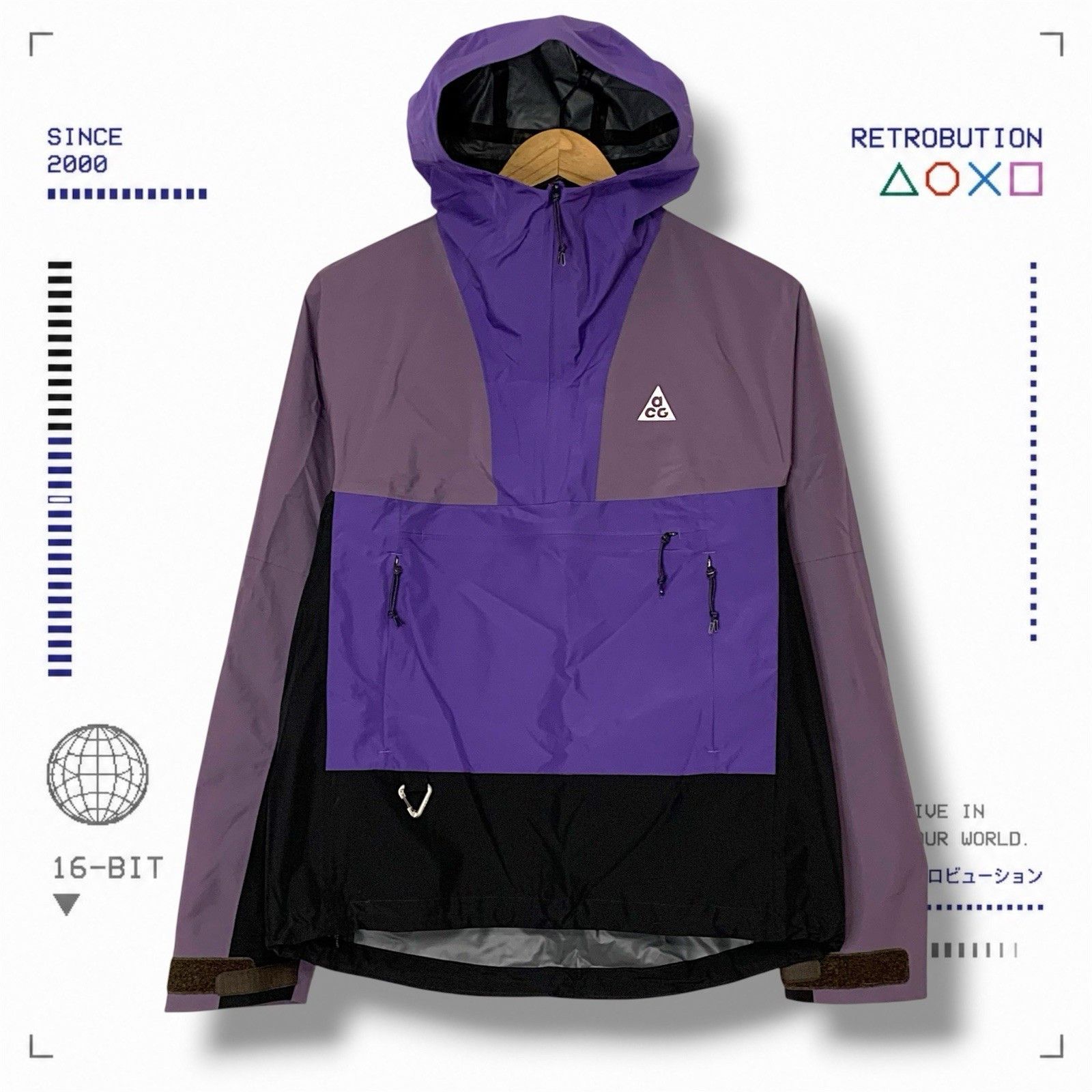 Nike ACG Nike ACG Storm Fit ADV Cascade Rain Jacket Purple Size S Size S / US 4 / IT 40 - 1 Thumbnail