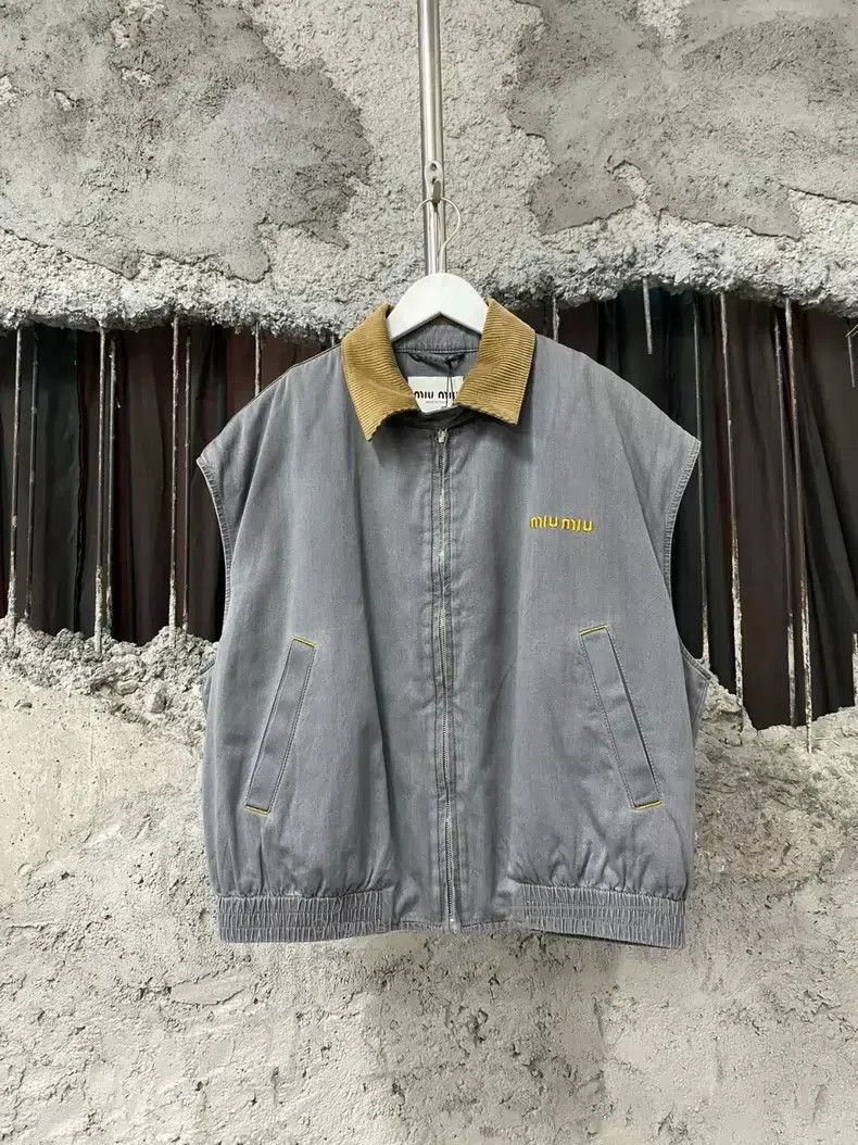 Miu Miu Miu Miu 42 Corduroy collar jacket coat Size L / US 10 / IT 46 - 1 Thumbnail