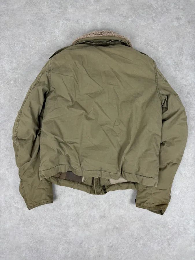Burberry Burberry Khaki Olive Cargo Shearling Collar Bomber Jacket Size US S / EU 44-46 / 1 - 7 Thumbnail