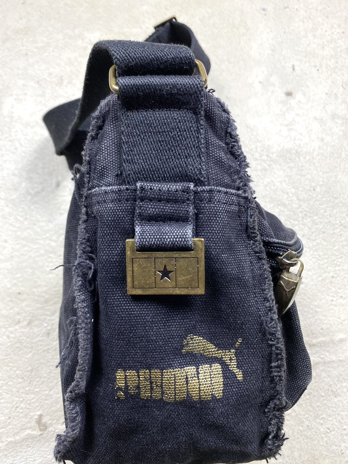 Japanese Brand Vintage Puma Patchwork Japanese Mini Bag Y2K Style Hype Size ONE SIZE - 8 Thumbnail