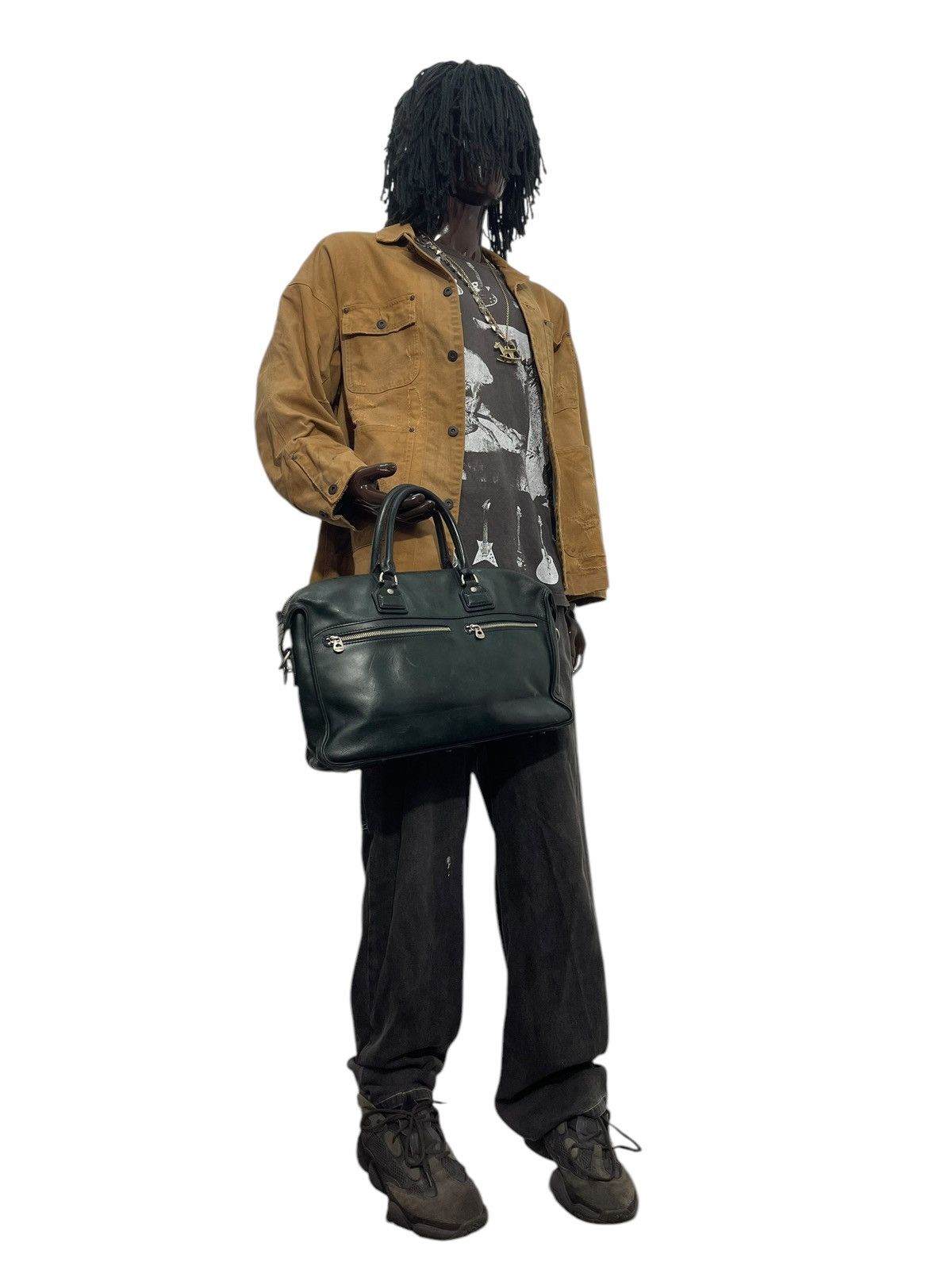 Genuine Leather Full Leather Hergoporch Japan Handmade Brief Bag 1🟩8 Size ONE SIZE - 3 Thumbnail