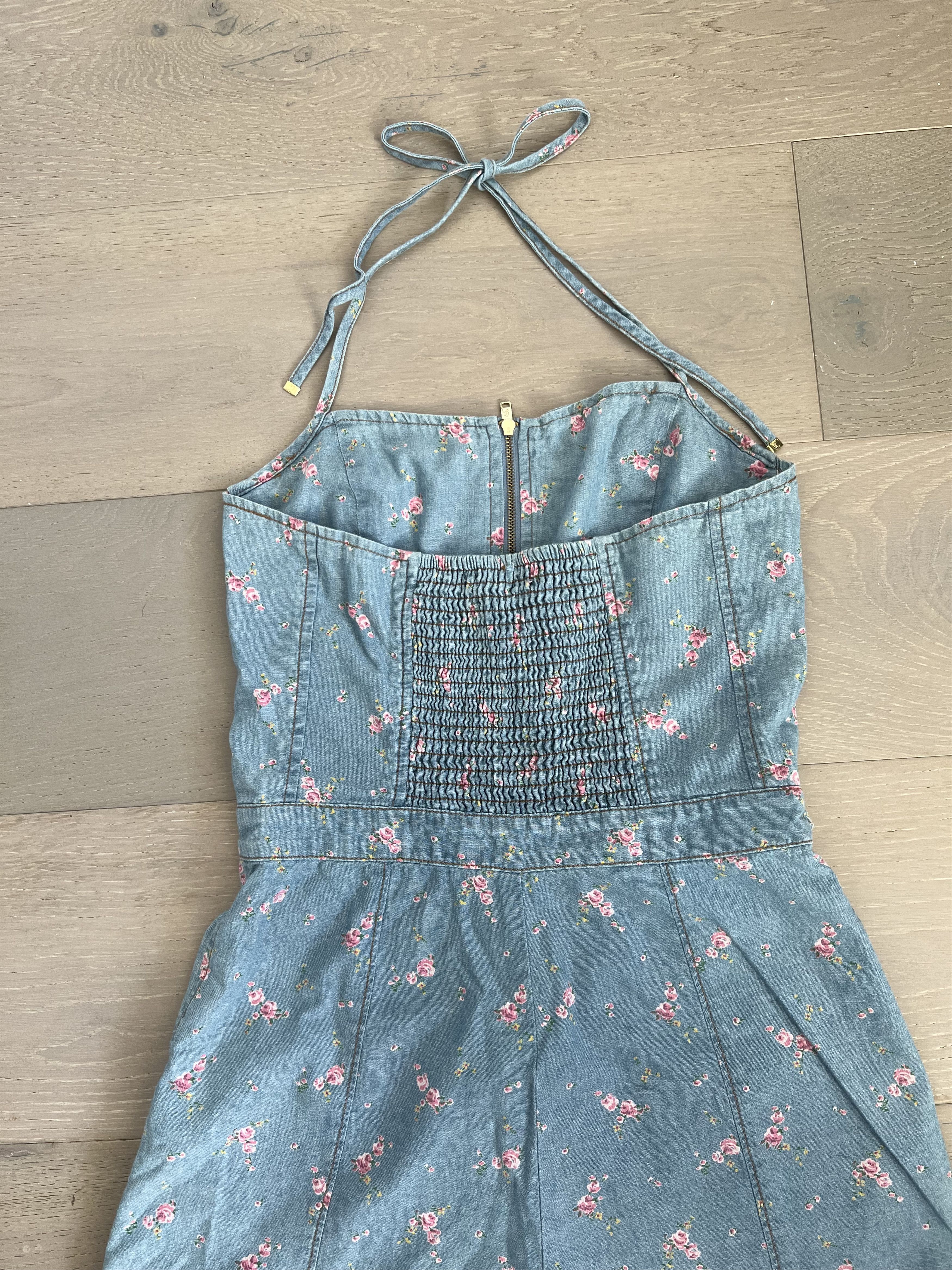 Juicy Couture Juicy Couture Floral Halter Romper - Size 2 (fits like 0) Size XS / US 0-2 / IT 36-38 - 11 Thumbnail