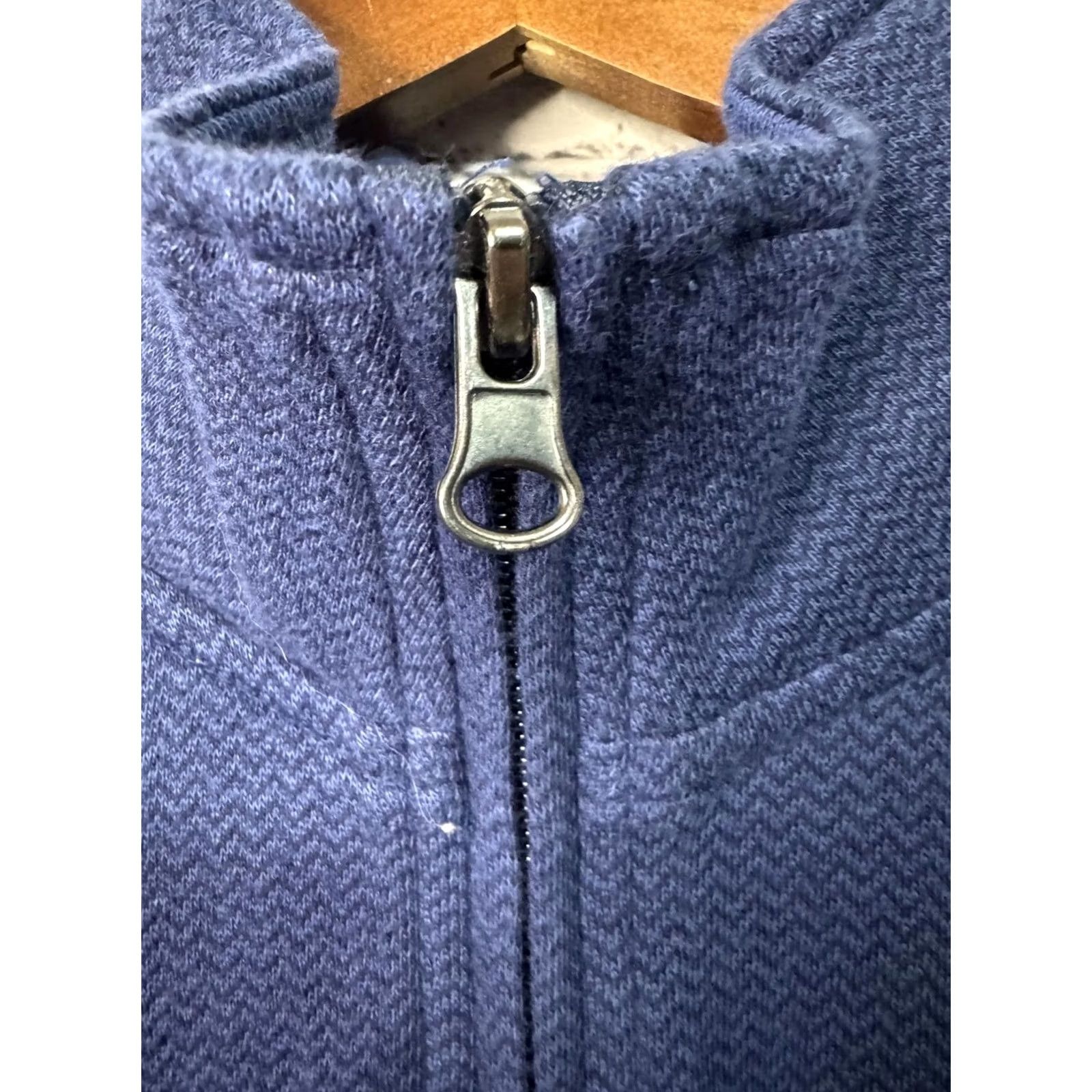 Chaps Chaps Men's Pullover Sweater Jacket Windbreaker Cotton Zip Stand-Up Collar L Navy Blue Regular Size L Size US L / EU 52-54 / 3 - 2 Thumbnail