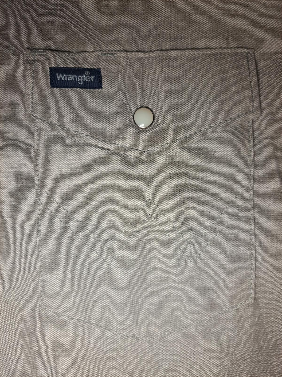 Wrangler VINTAGE Wrangler Pearl Snap Shirt Brushpopper Mens XXL Gray Size US XXL / EU 58 / 5 - 4 Thumbnail