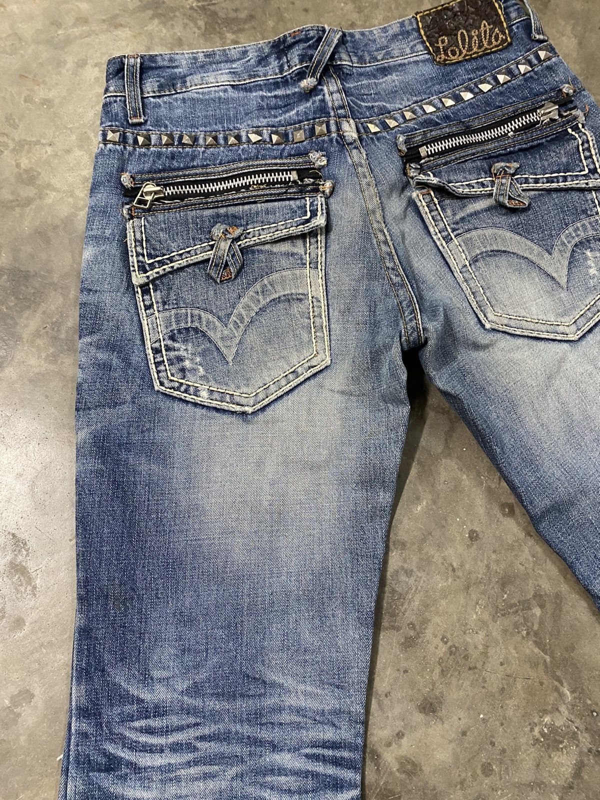 Jean × Vintage Exotic Vintage Denim Lolita Jeans Distressed @224 Size US 30 / EU 46 - 13 Thumbnail