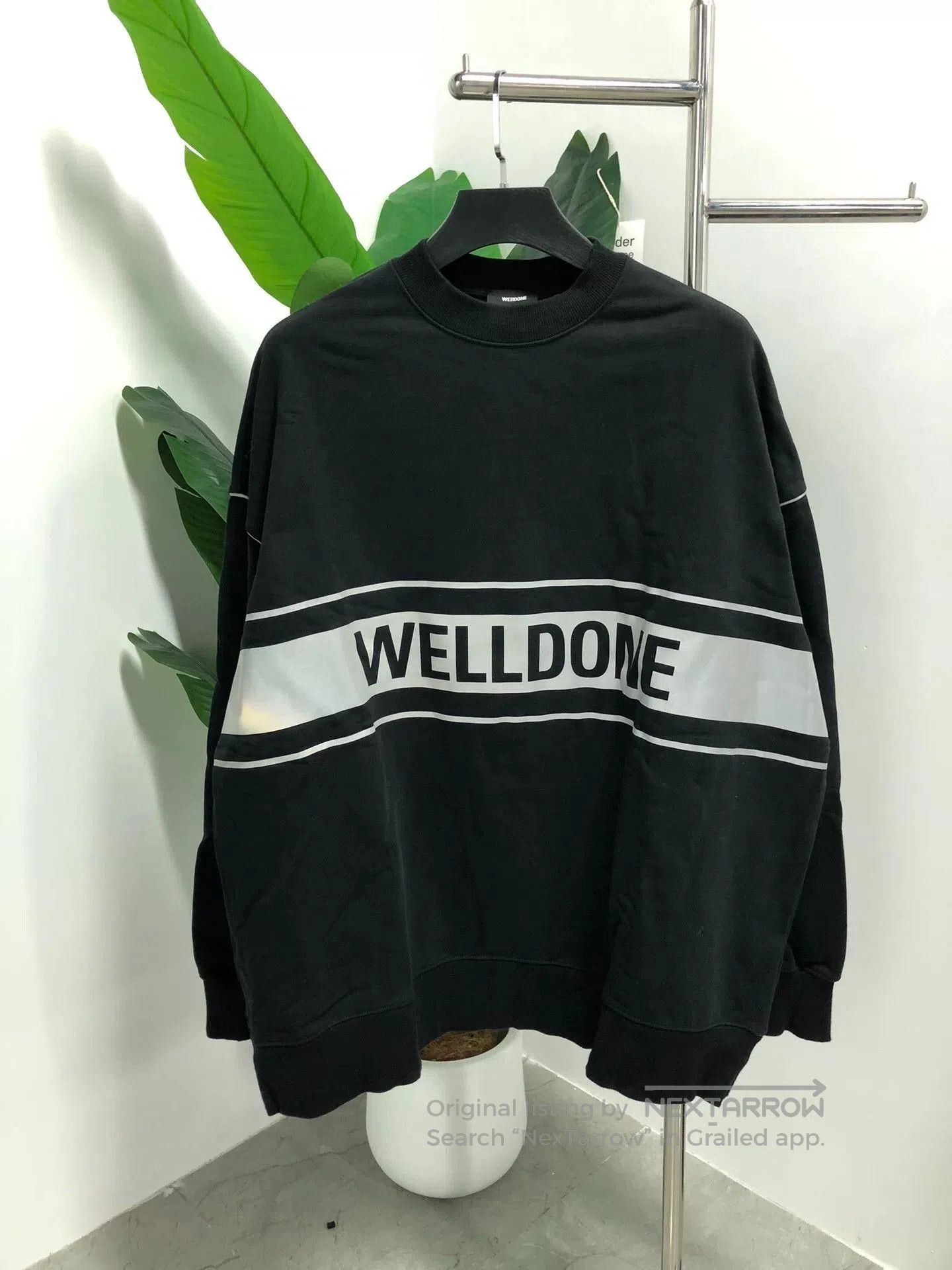 WE11DONE We11done Reflective Logo Long Sleeve Sweatshirt. Size US S / EU 44-46 / 1 - 1 Thumbnail