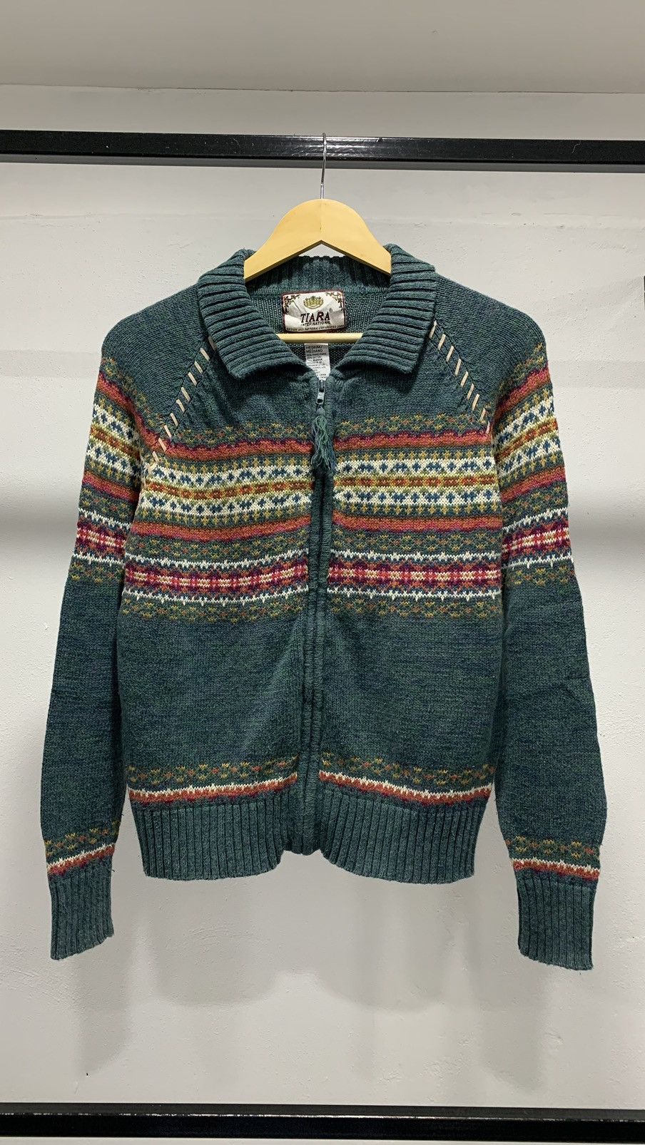 Aran Isles Knitwear × Homespun Knitwear × Vintage Acne Studios Inspired Knit Collar Sweater Size US M / EU 48-50 / 2 - 1 Thumbnail