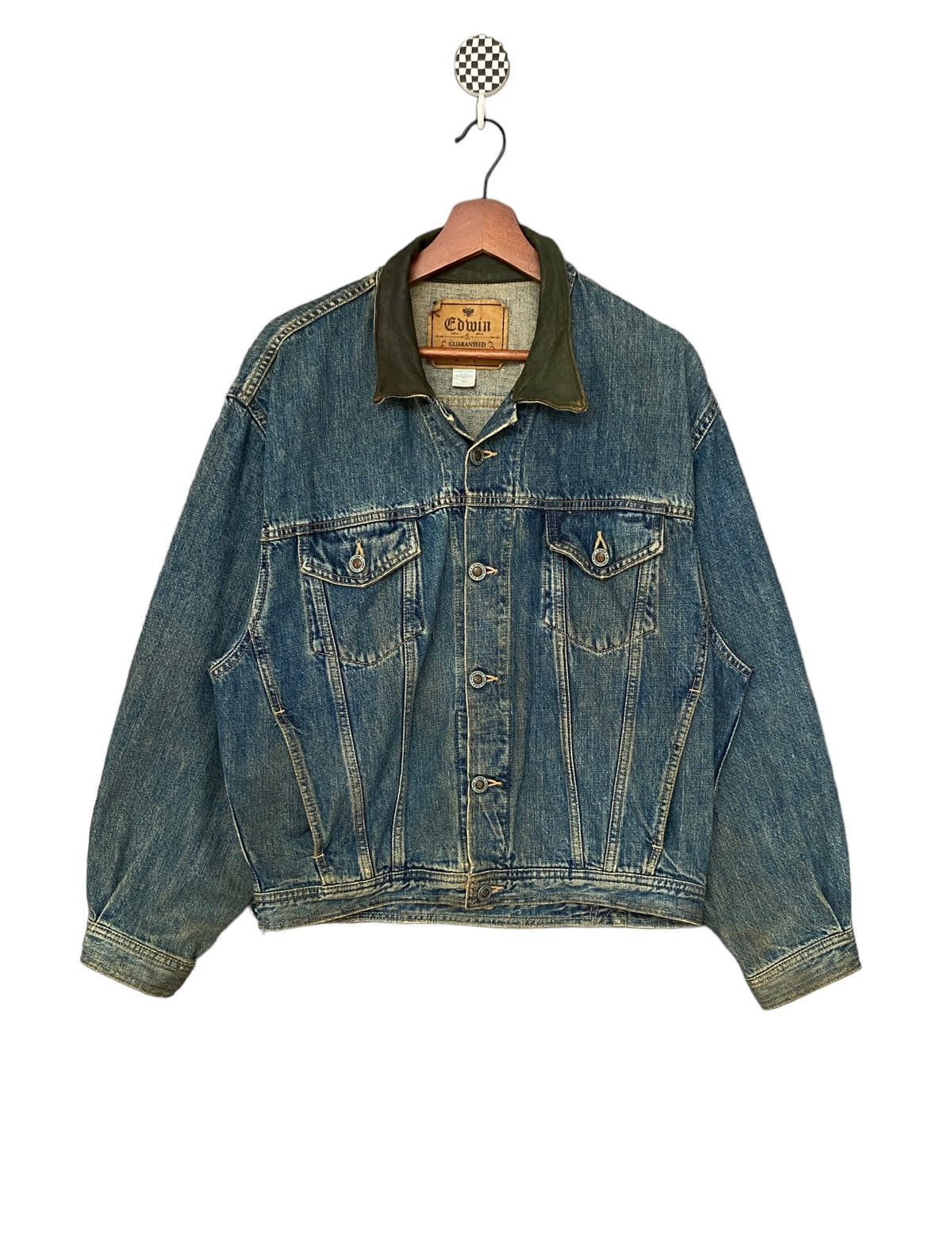 Edwin Vintage Brand Edwin Denim Trucker Jacket 1990s Size US M / EU 48-50 / 2 - 1 Thumbnail