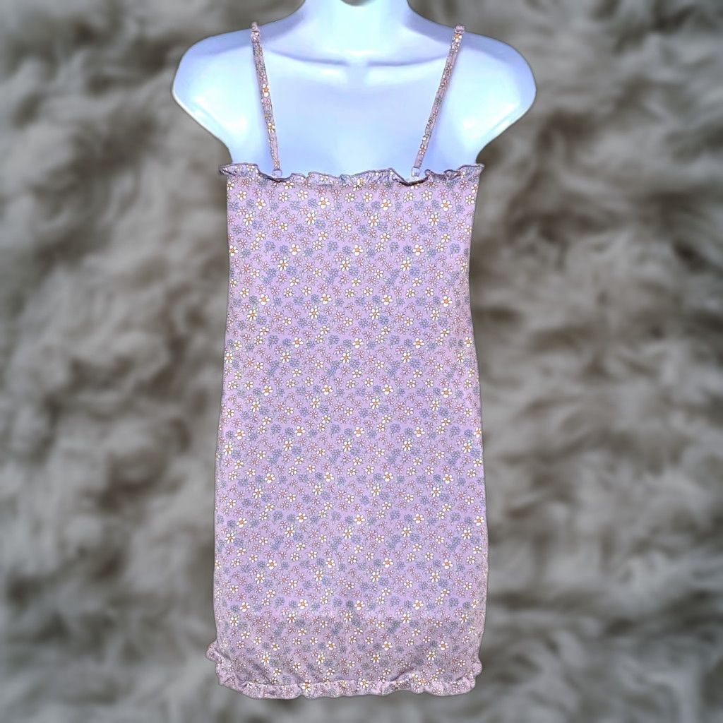 Pacsun VINTAGE LA Hearts PacSun Purple Floral Cami Slip Dress L Hippe Retro Y2K Spring Boho NWT Size L / US 10 / IT 46 - 1 Thumbnail