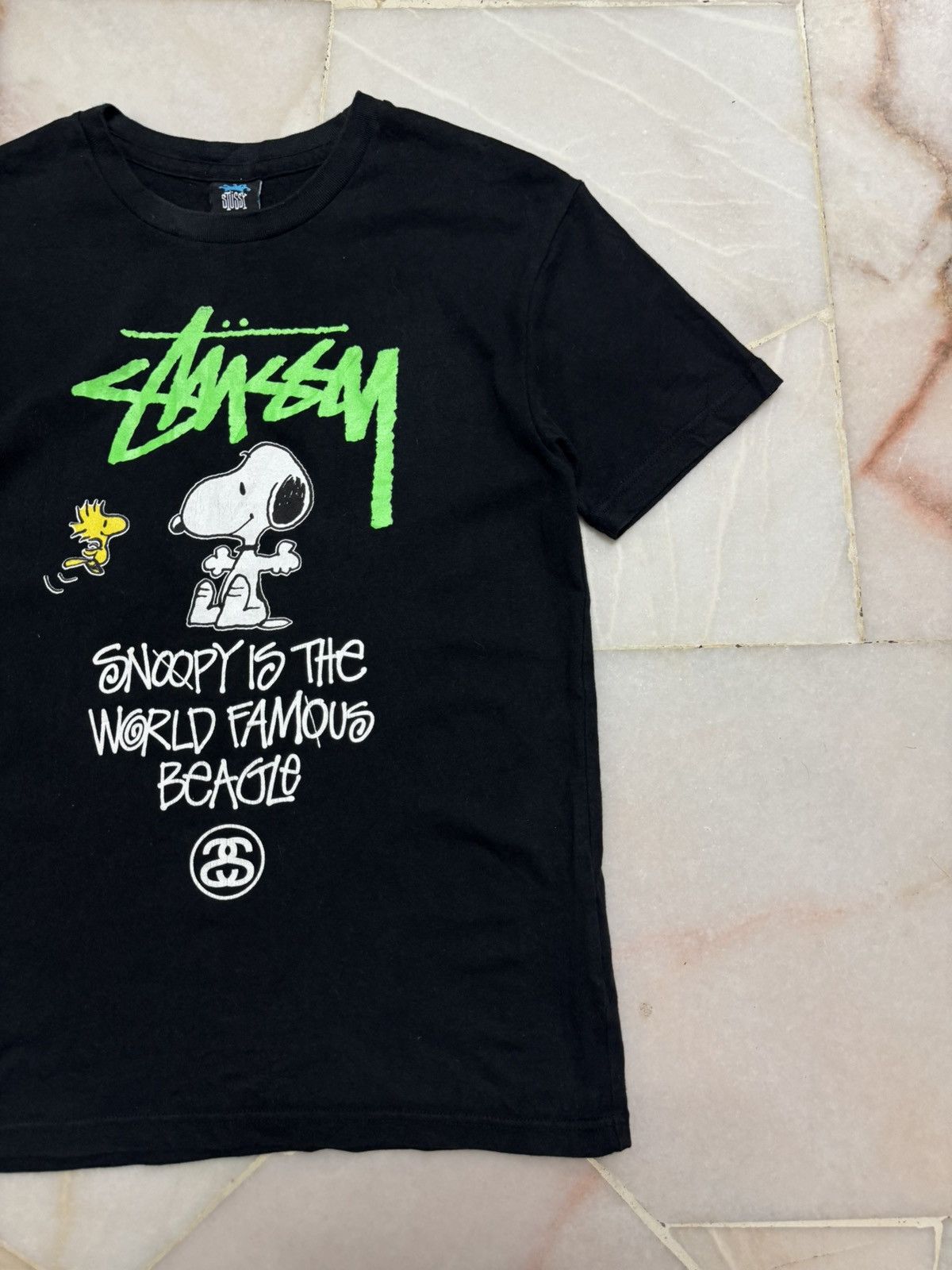 Stussy RARE STUSSY X SNOPPY VINTAGE PEANUTS BLACK TSHIRT Size US L / EU 52-54 / 3 - 3 Thumbnail