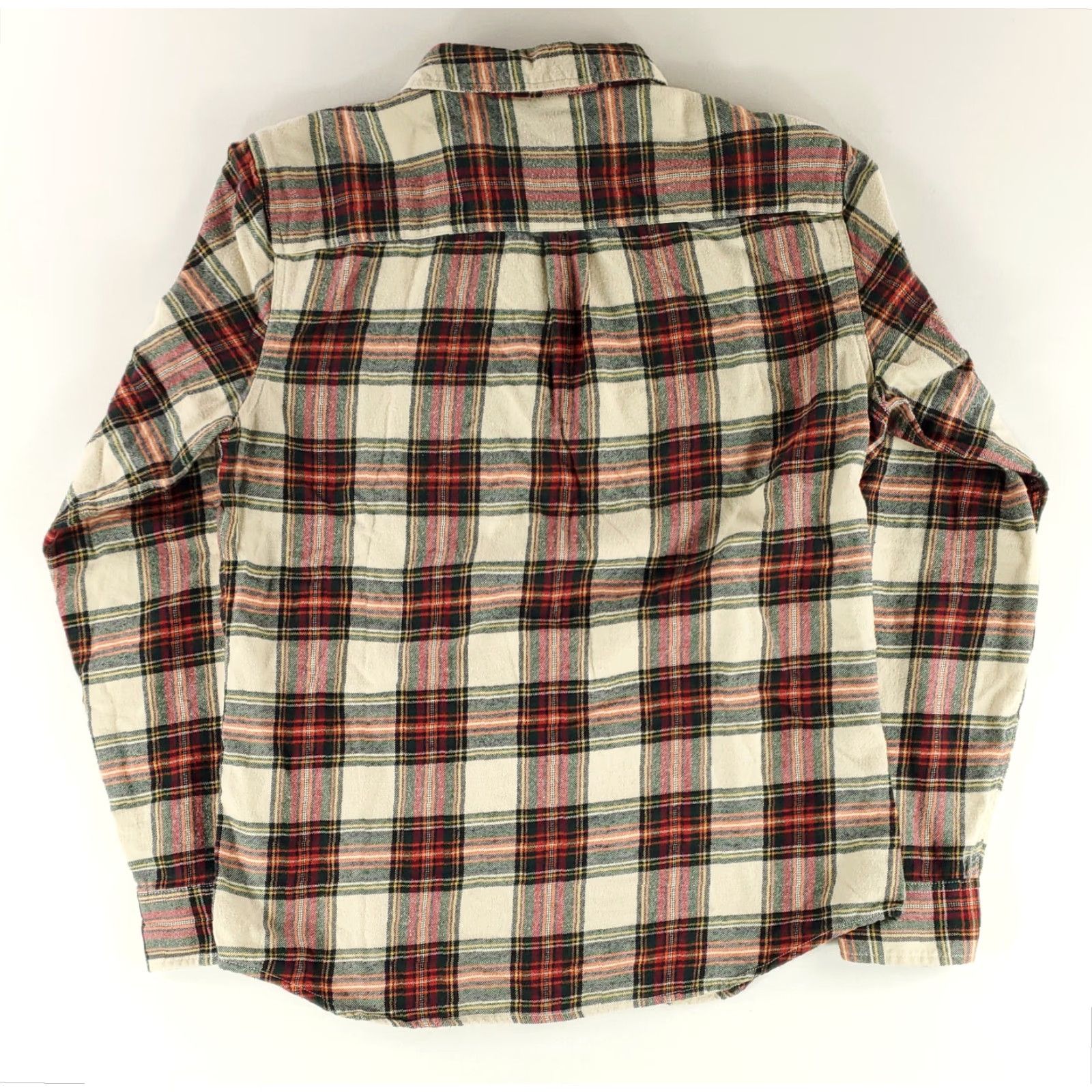 Marine Layer Marine Layer Button-Up Shirt Flannel Plaid Cream Green Red Long Sleeve Mens M Multicolor Button-Up Shirt Mens M Size US M / EU 48-50 / 2 - 3 Thumbnail