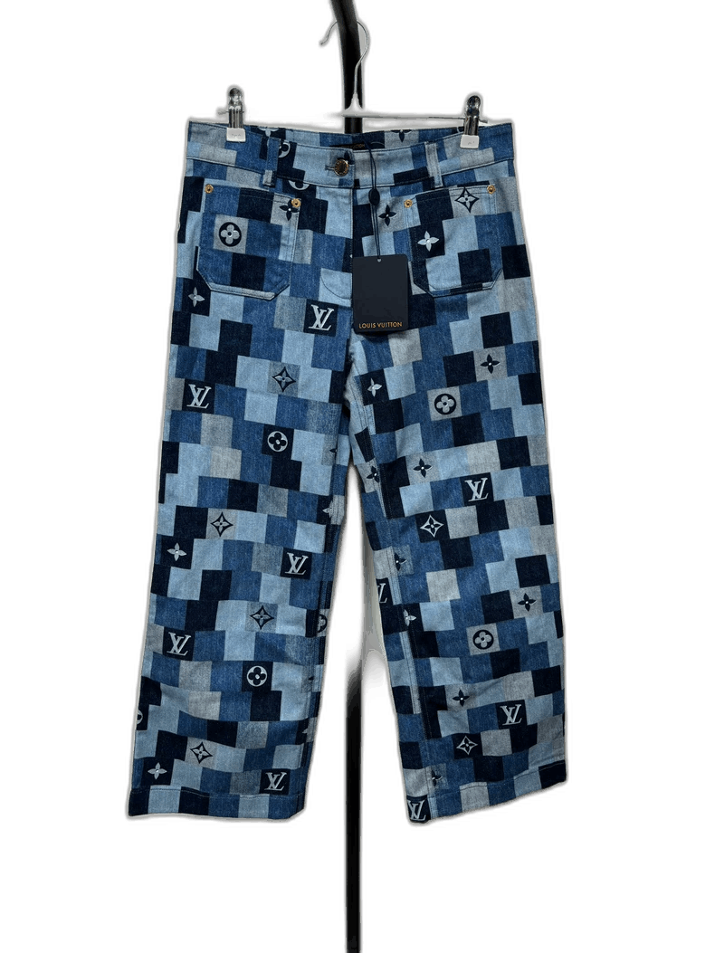 Louis Vuitton Louis Vuitton Louis Vuitton Color Block Denim Pants Blue-2 Size US 36 / EU 52 - 1 Thumbnail