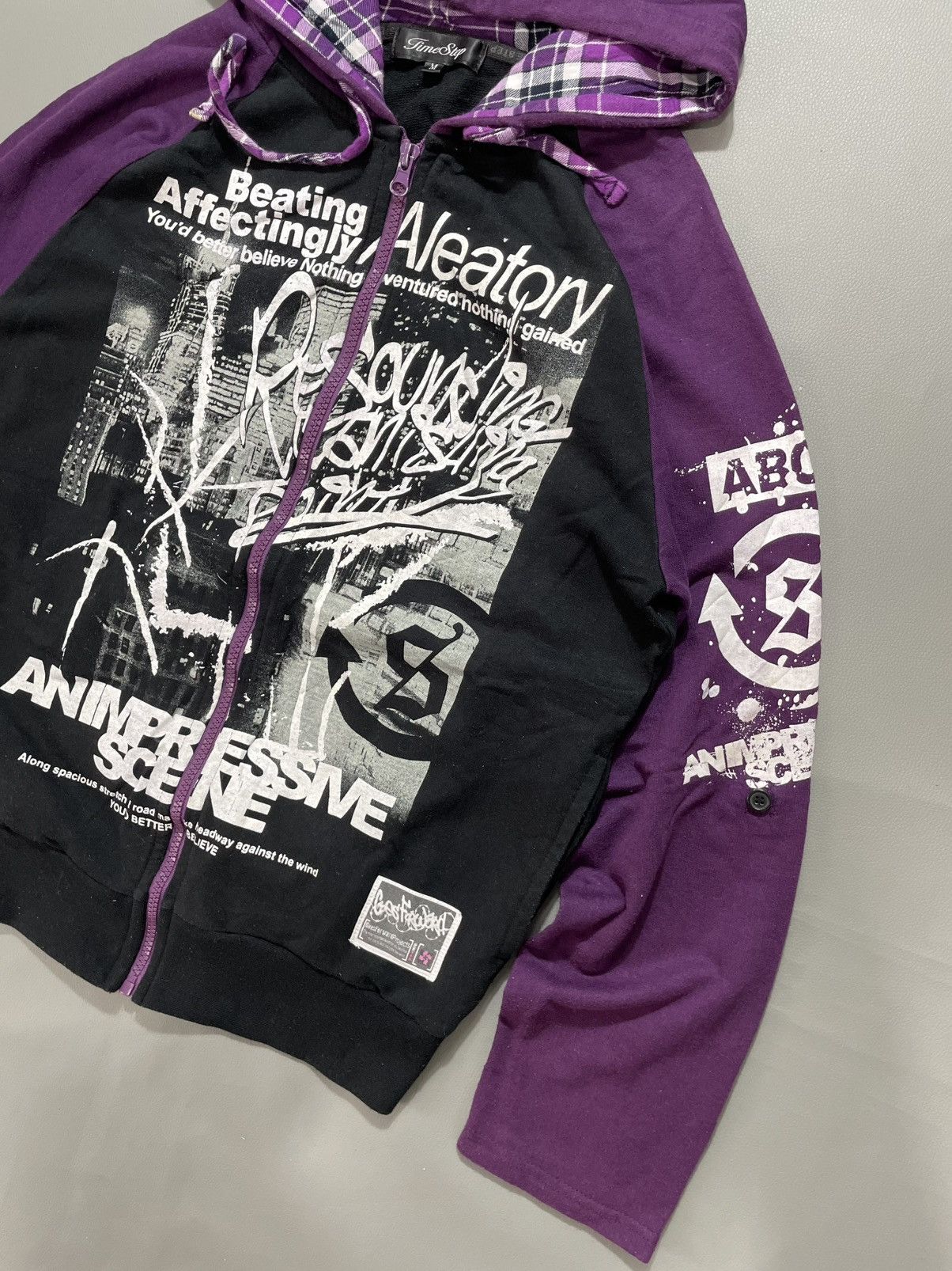 If Six Was Nine Time Step Poem Zip Hoodie ifsix punk style Size US M / EU 48-50 / 2 - 2 Thumbnail