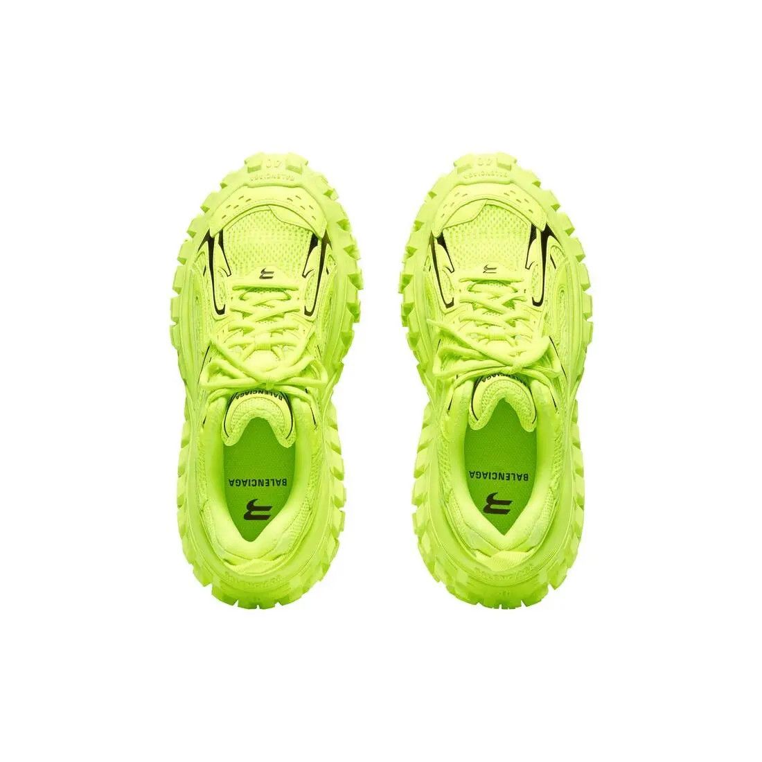 Balenciaga o1tr1nto0525 Bouncer Sneakers in Fluo Yellow Size US 14 / EU 47 - 5 Thumbnail