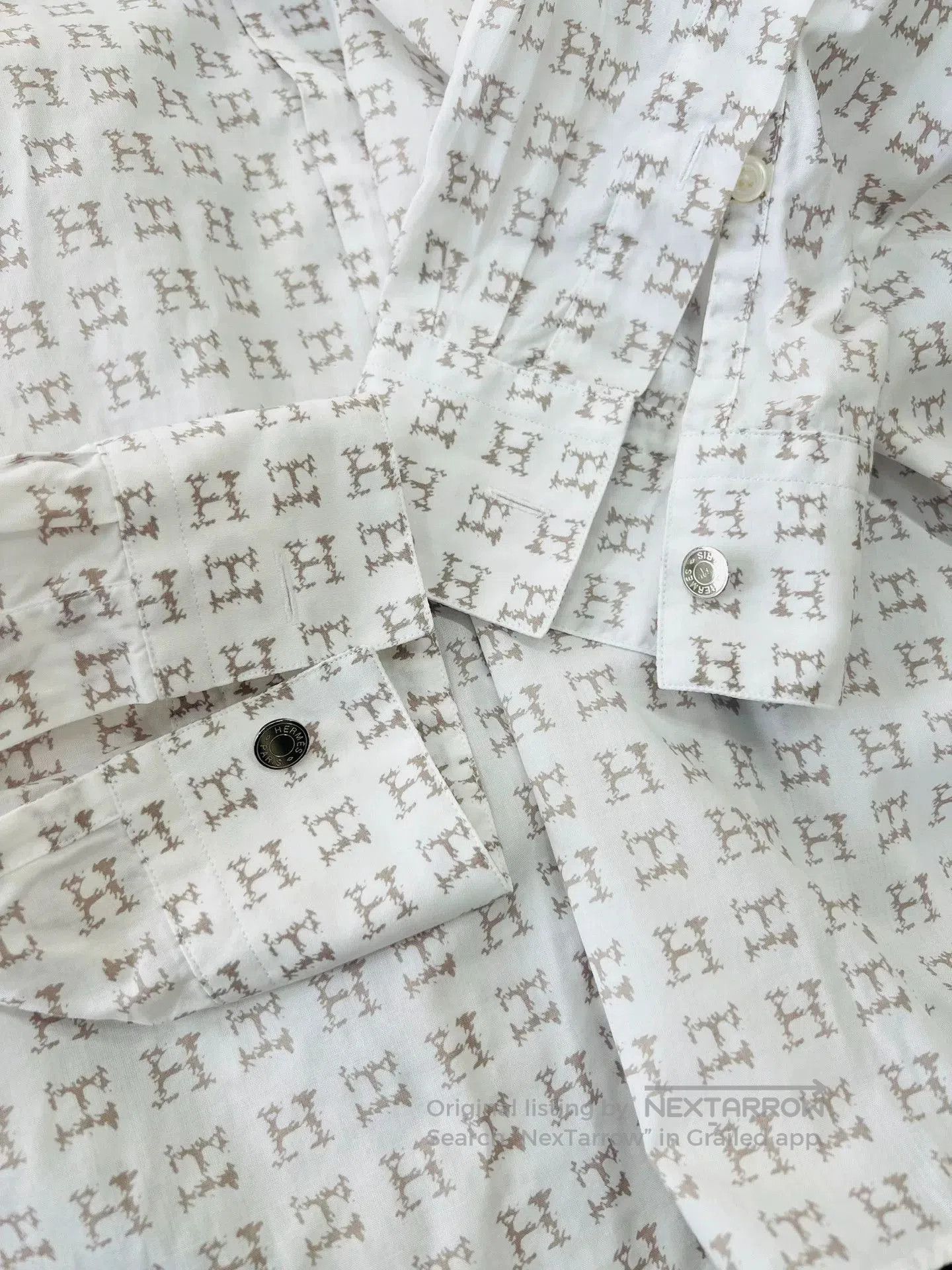 Hermes Hermes Monogram H Shirt Size 43. Size US XL / EU 56 / 4 - 5 Thumbnail