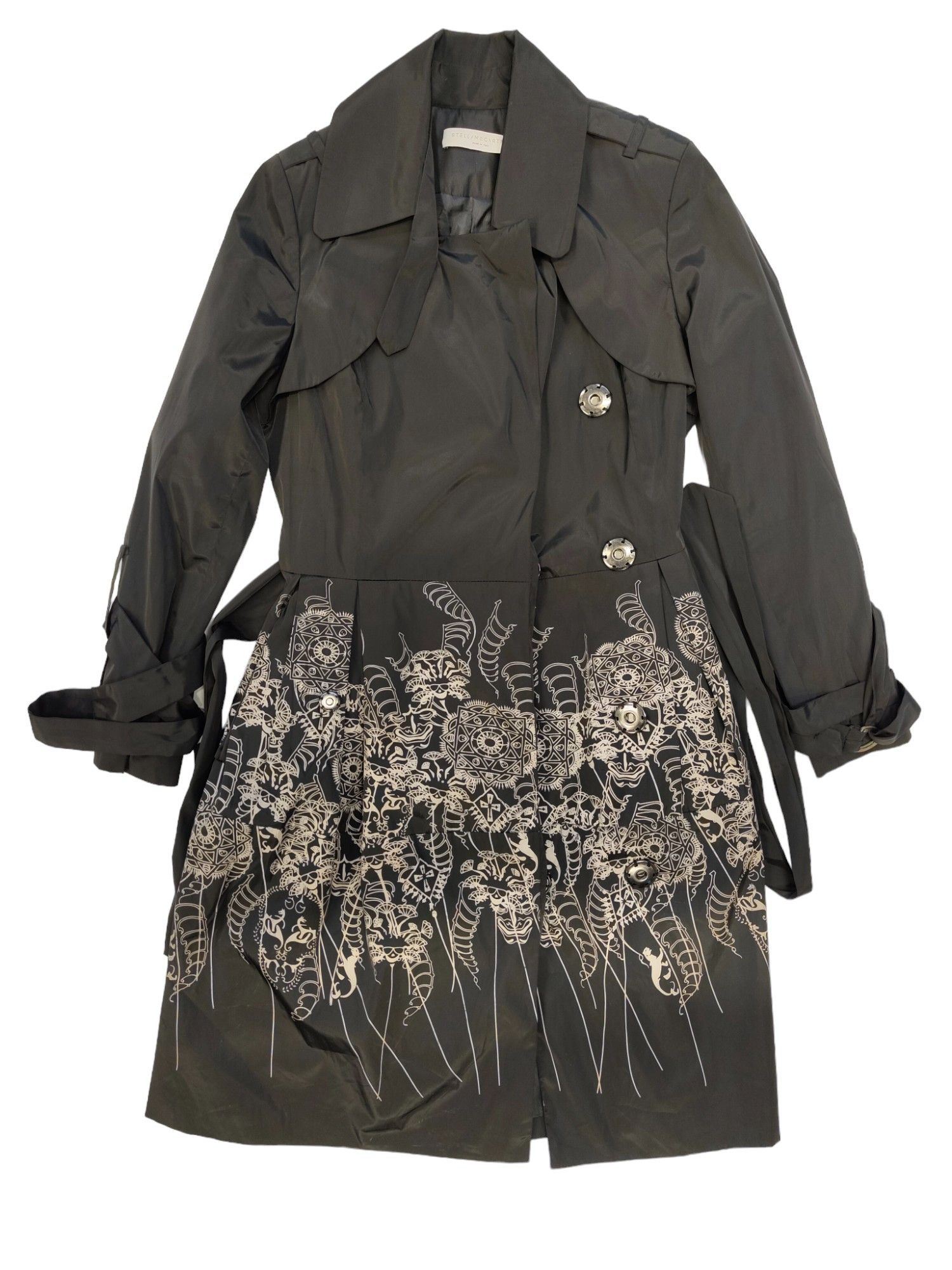 Stella McCartney Trench Coat With Print At The Bottom Size XS / US 0-2 / IT 36-38 - 3 Thumbnail