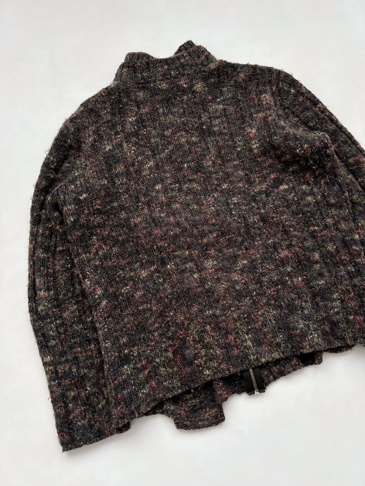 Y/Project 🔥Rare F/W03 Diesel StyleLab Chunky Melange Wool Zip Sweater Size US M / EU 48-50 / 2 - 12 Thumbnail