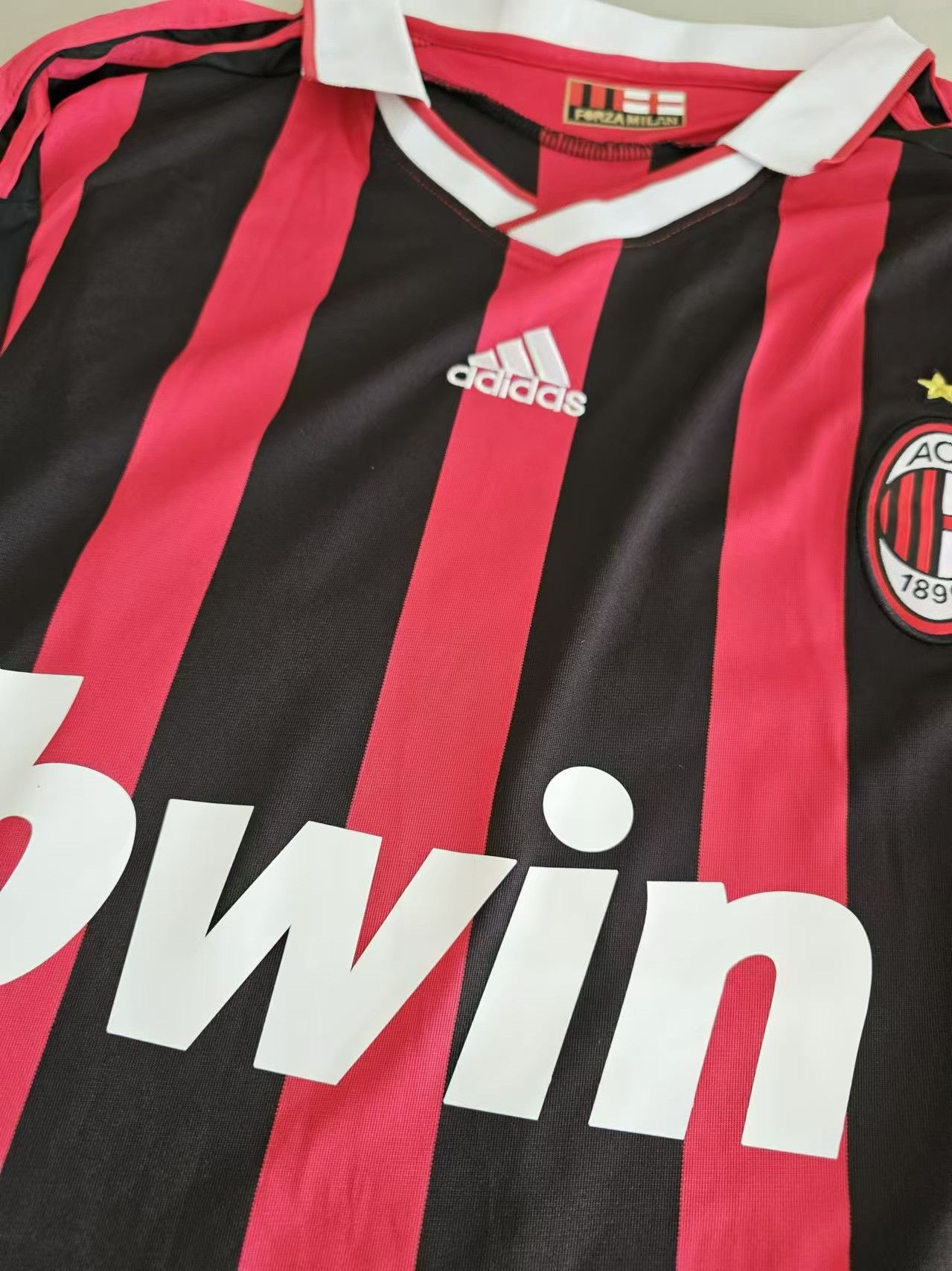 Other 2009 2010 AC Milan #80 Ronaldinho Jersey Size US XL / EU 56 / 4 - 3 Thumbnail