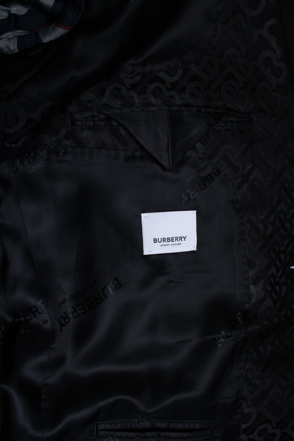 Burberry Burberry, B printed blazer in black Size 54R - 6 Thumbnail