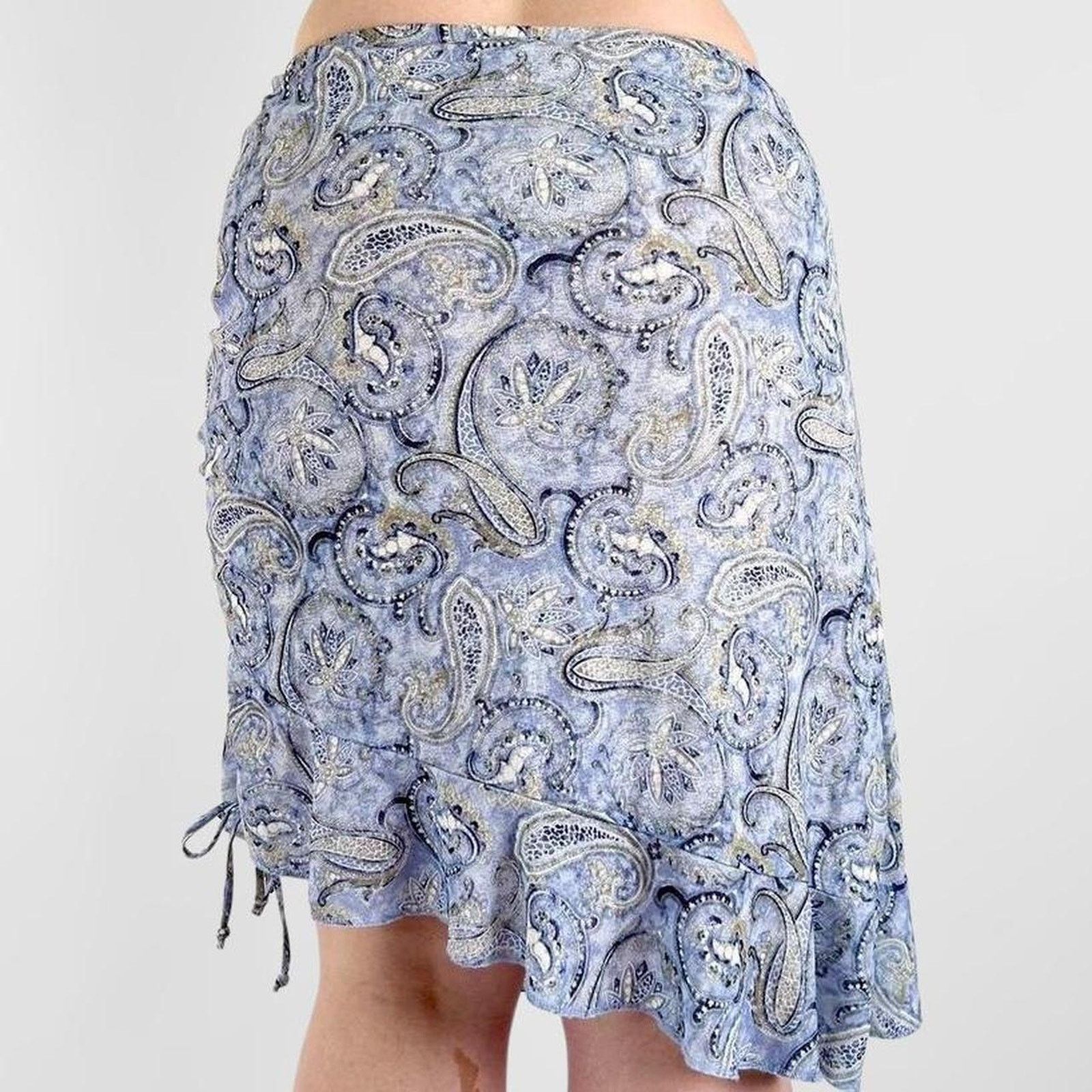 Other y2k paisley fairy blue midi skirt Size 28" / US 6 / IT 42 - 4 Thumbnail
