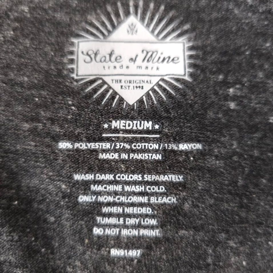 Vintage State Of Mine Home Is Texas T Shirt Womens Gray Medium Travel Destination Tee Shirt Size M / US 6-8 / IT 42-44 - 5 Thumbnail