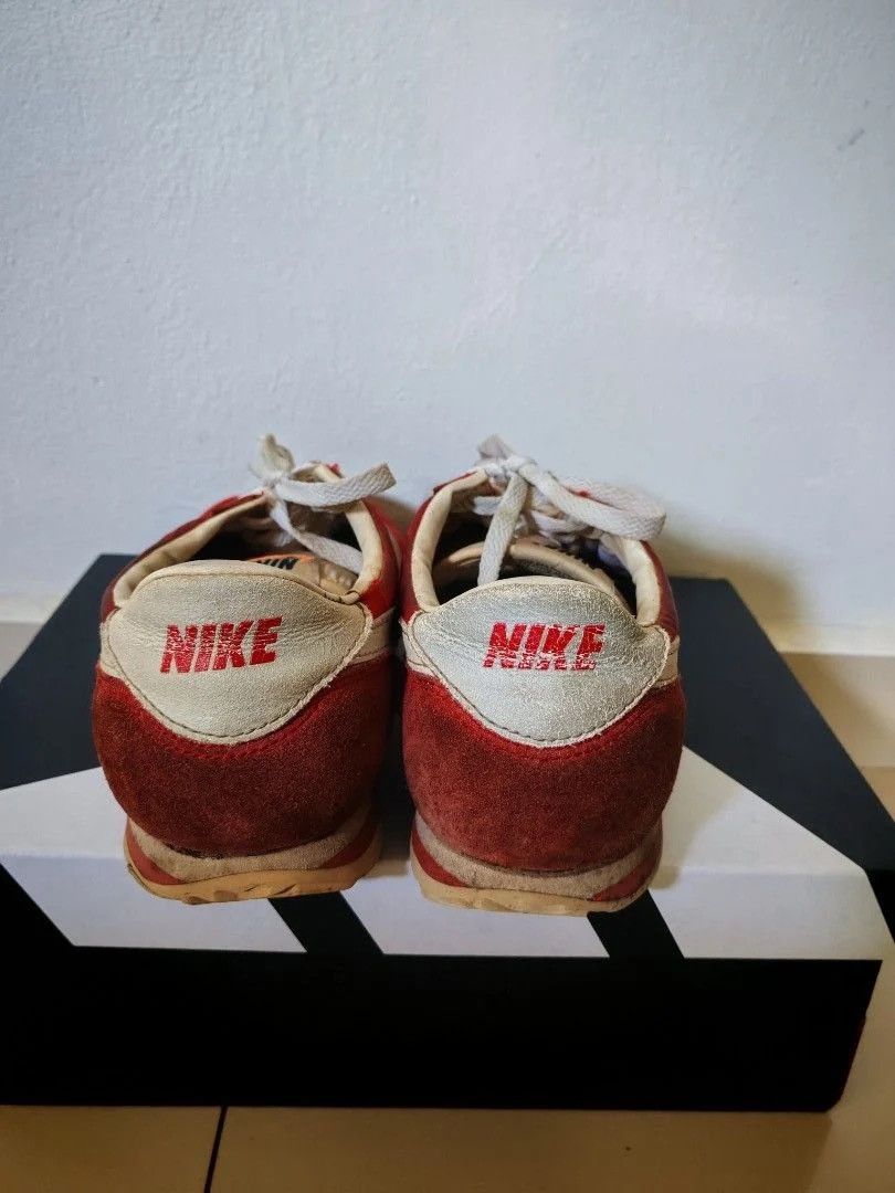 Nike Vintage 90s Nike Cortez Red White Nylon Sneakers Size US 8.5 / EU 41-42 - 3 Thumbnail