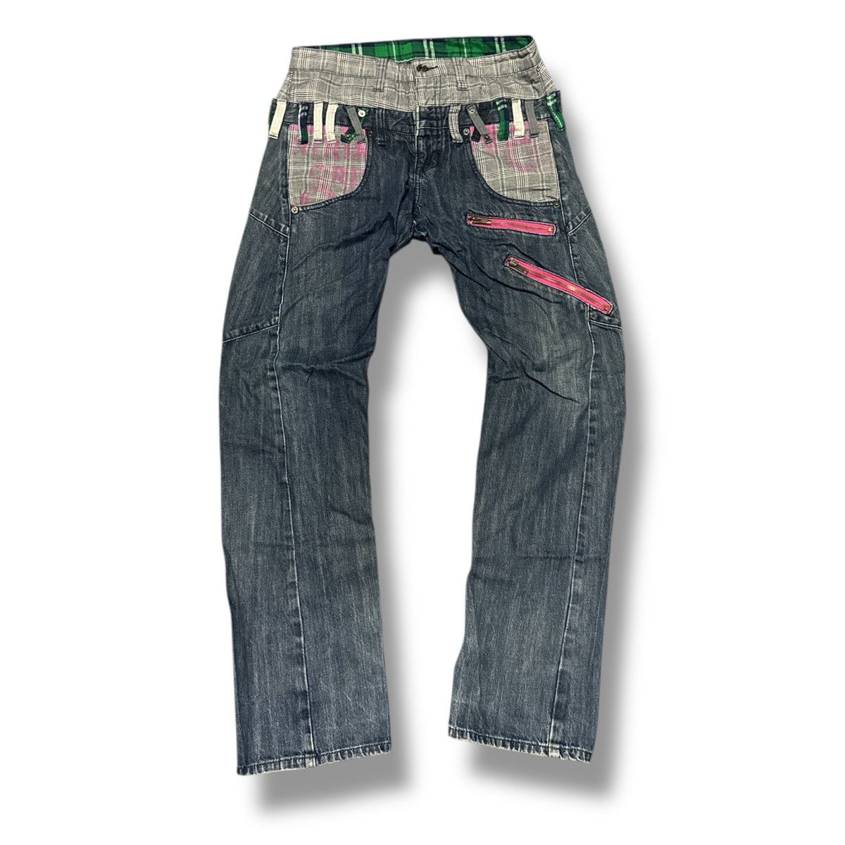 Seditionaries Japanese Brand double waist punk style Jeans Size US 29 - 1 Thumbnail