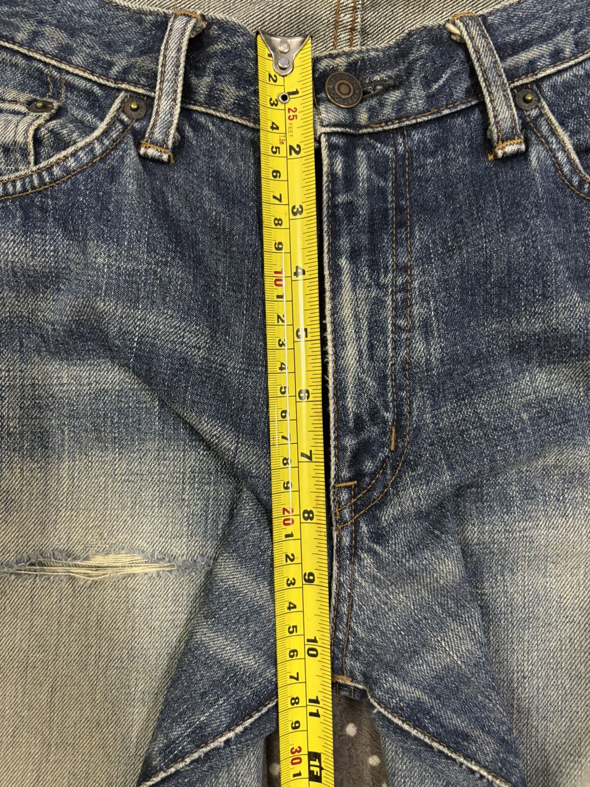 Edwin Vintage Edwin Mud Wash Flare Bootcut Distressed Jeans Size US 32 / EU 48 - 17 Thumbnail