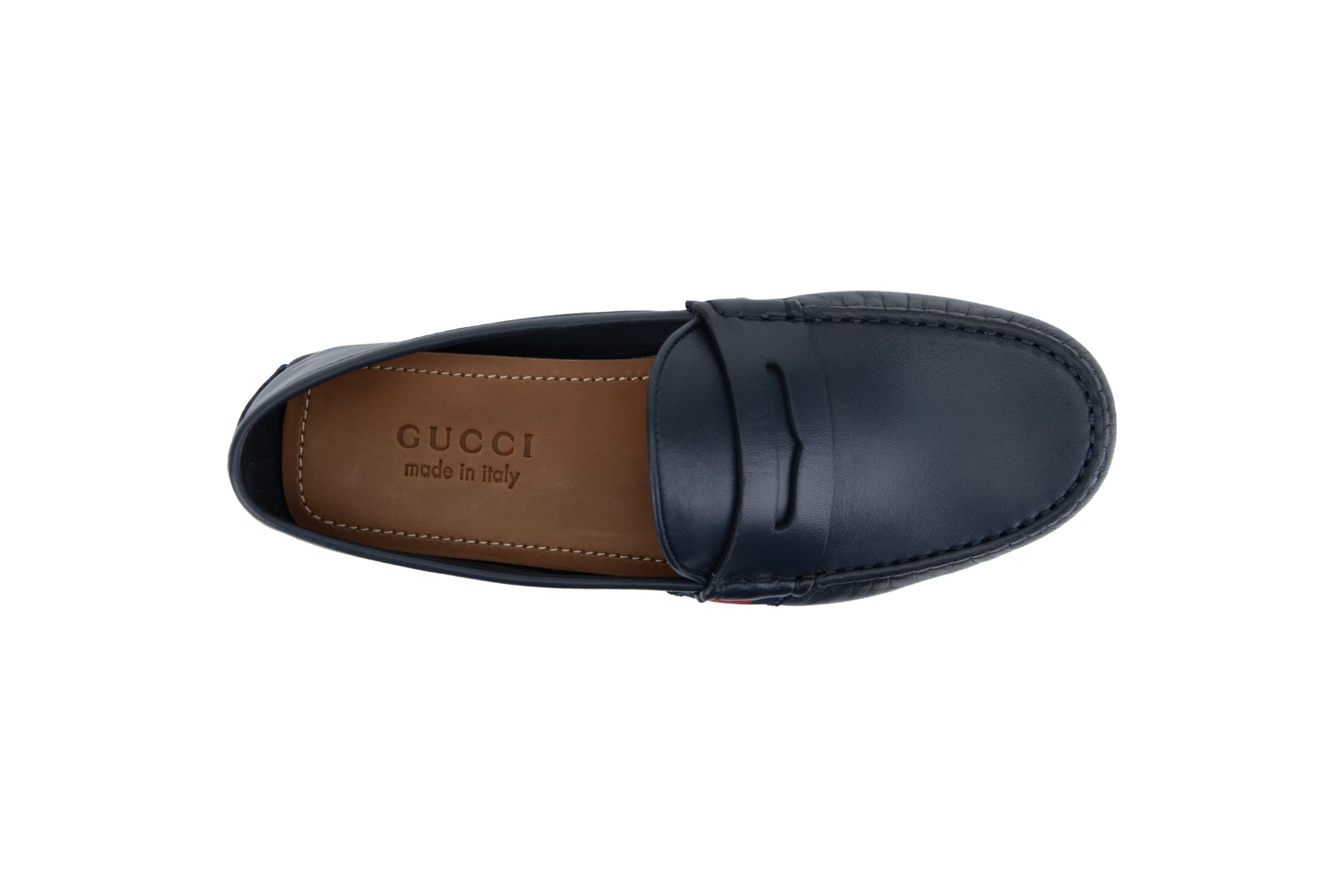 Gucci o1mt1gz0325 Hainan Driver Loafers in Blue Size US 7 / EU 40 - 4 Thumbnail