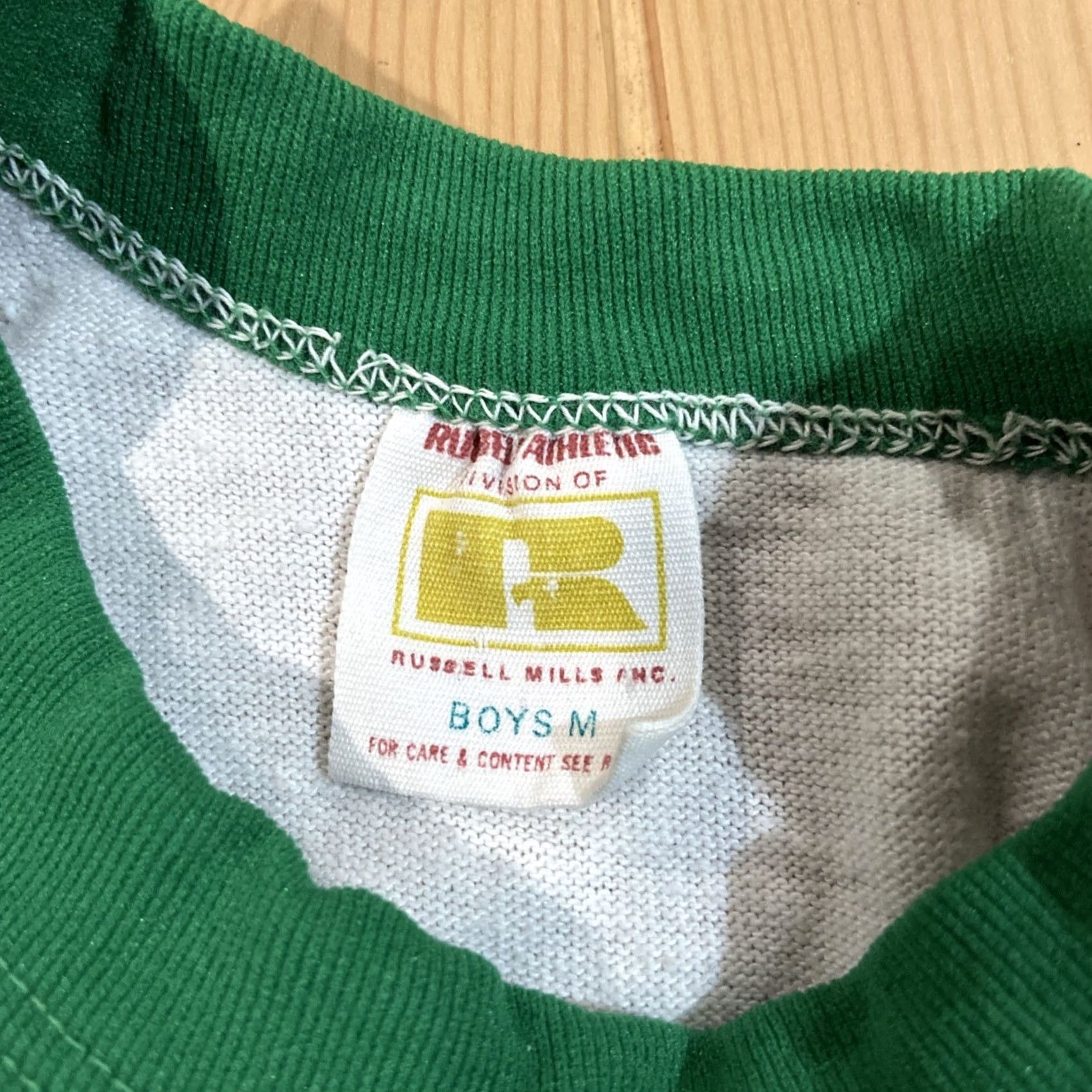 Russell Athletic VINTAGE Russell Athletic Atlanta Braves Homemade Jersey Shirt Boys M Green 70s Size US M / EU 48-50 / 2 - 2 Thumbnail