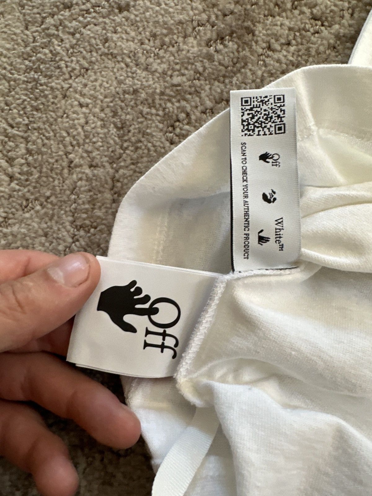 Off-White Off white peace worldwide tee Size US XL / EU 56 / 4 - 6 Thumbnail