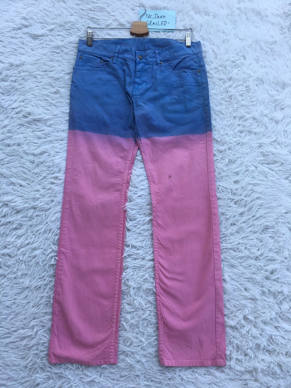 PPFM Rare Vintage PPFM Two Tone Jeans Size US 32 / EU 48 - 1 Thumbnail