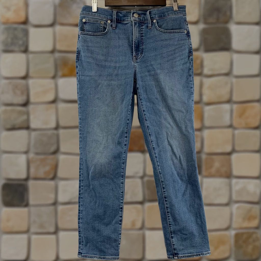 Madewell Madewell The Mid-Rise Perfect Vintage Jean Womens Blue Straight Leg Stretch Size 28 Size 28" / US 6 / IT 42 - 1 Thumbnail