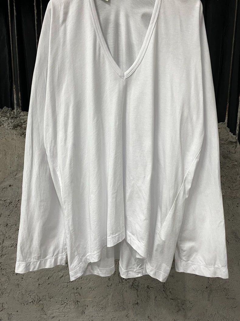 Dries Van Noten DRIES VAN NOTEN White open-collar long-sleeved shirt Size M / US 6-8 / IT 42-44 - 4 Thumbnail