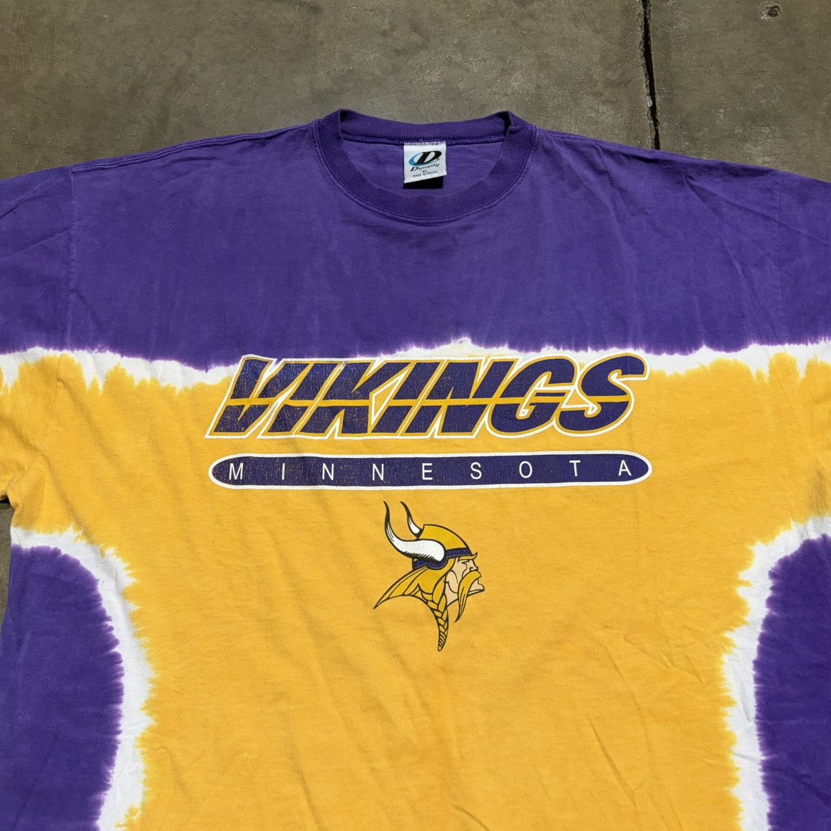 NFL Vintage Minnesota Vikings Tie Dye T shirt NFL Football Y2K Size US XL / EU 56 / 4 - 4 Thumbnail