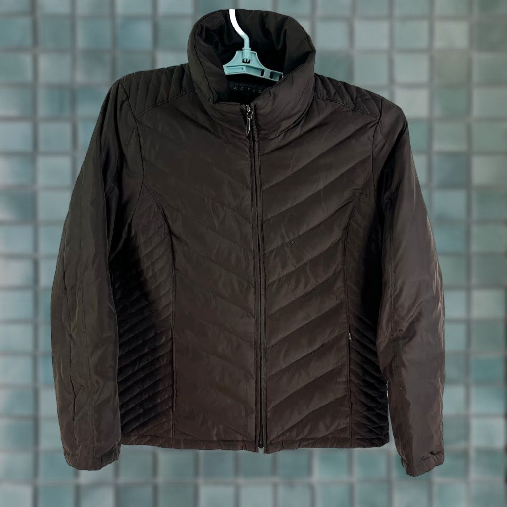 Kenneth Cole Kenneth Cole Reaction Downed Puffer Jacket Womens Size L Brown Size L / US 10 / IT 46 - 1 Thumbnail