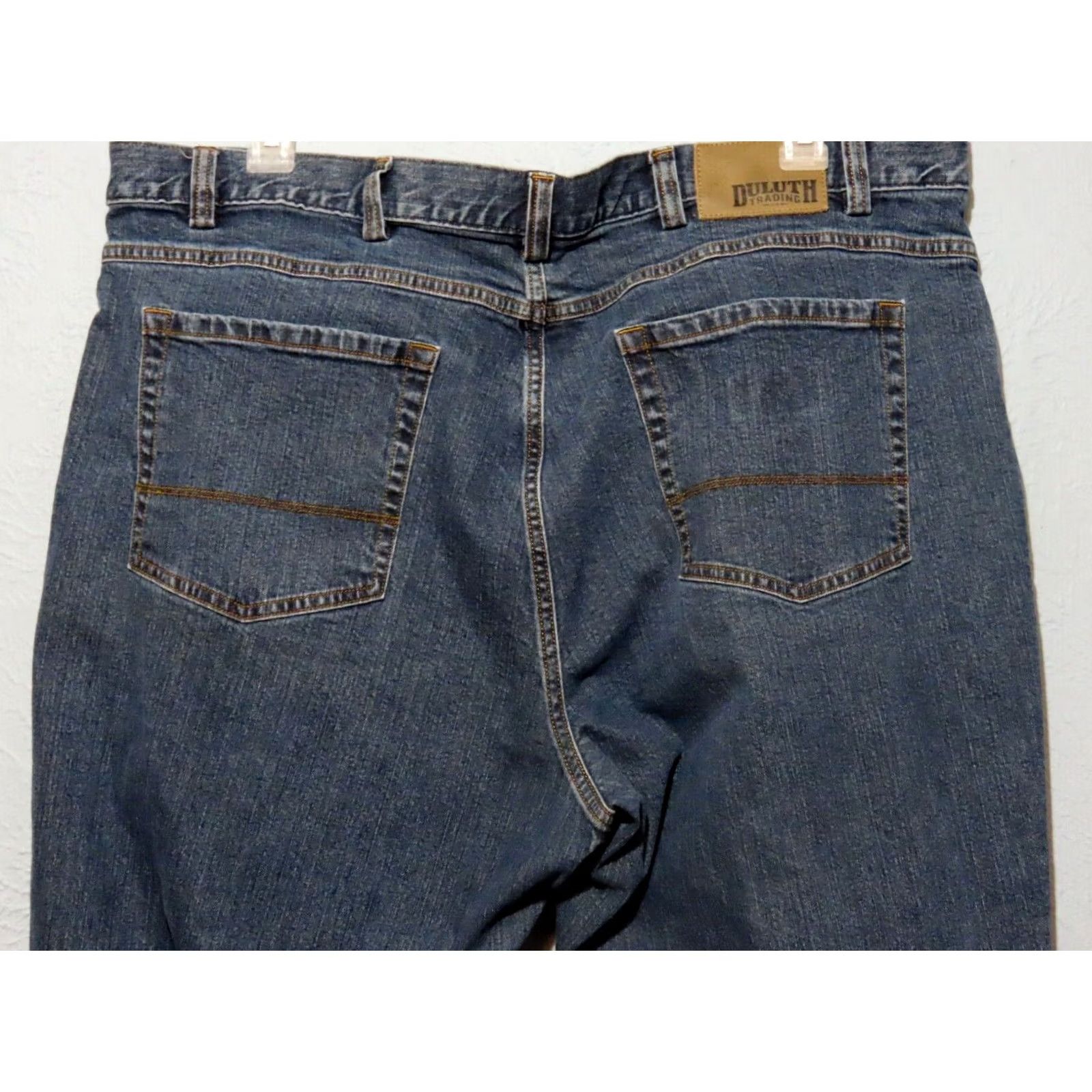 Vintage Duluth Flex Weekender Jeans Men's 5-Pocket Denim Blue 44x32 Regular Relaxed Straight Belt Loops Size US 44 / EU 60 - 8 Thumbnail