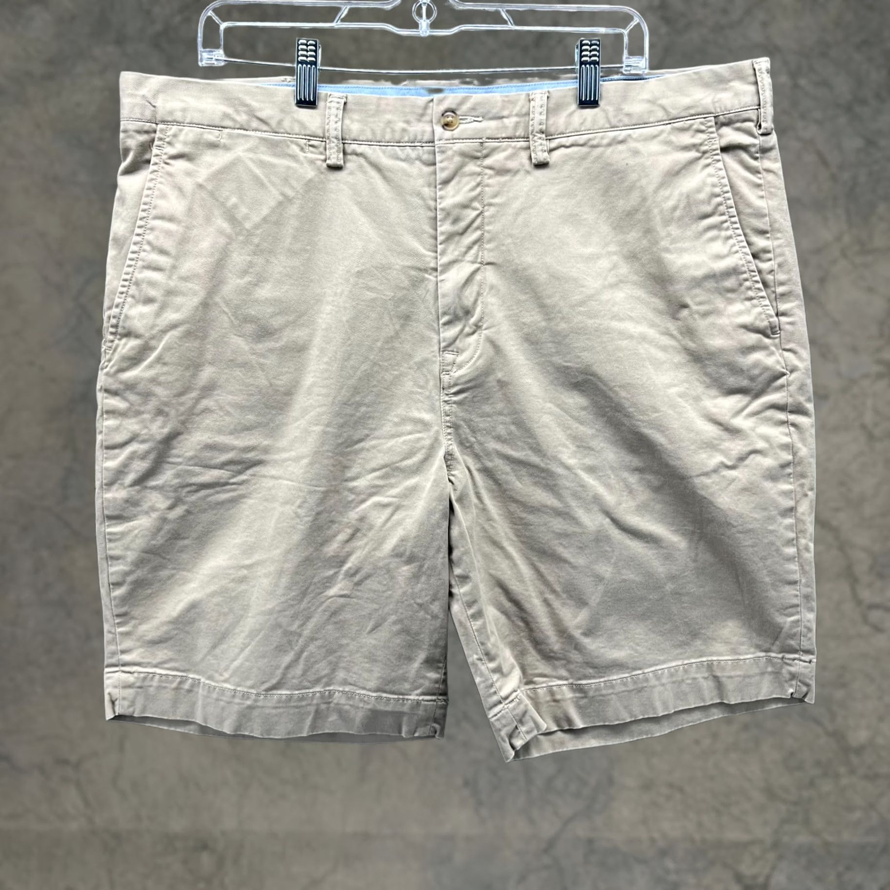 Polo Ralph Lauren Polo Ralph Lauren Shorts Mens 38 Khaki Chino Flat Front Stretch Classic Canvas Size US M / EU 48-50 / 2 - 1 Thumbnail