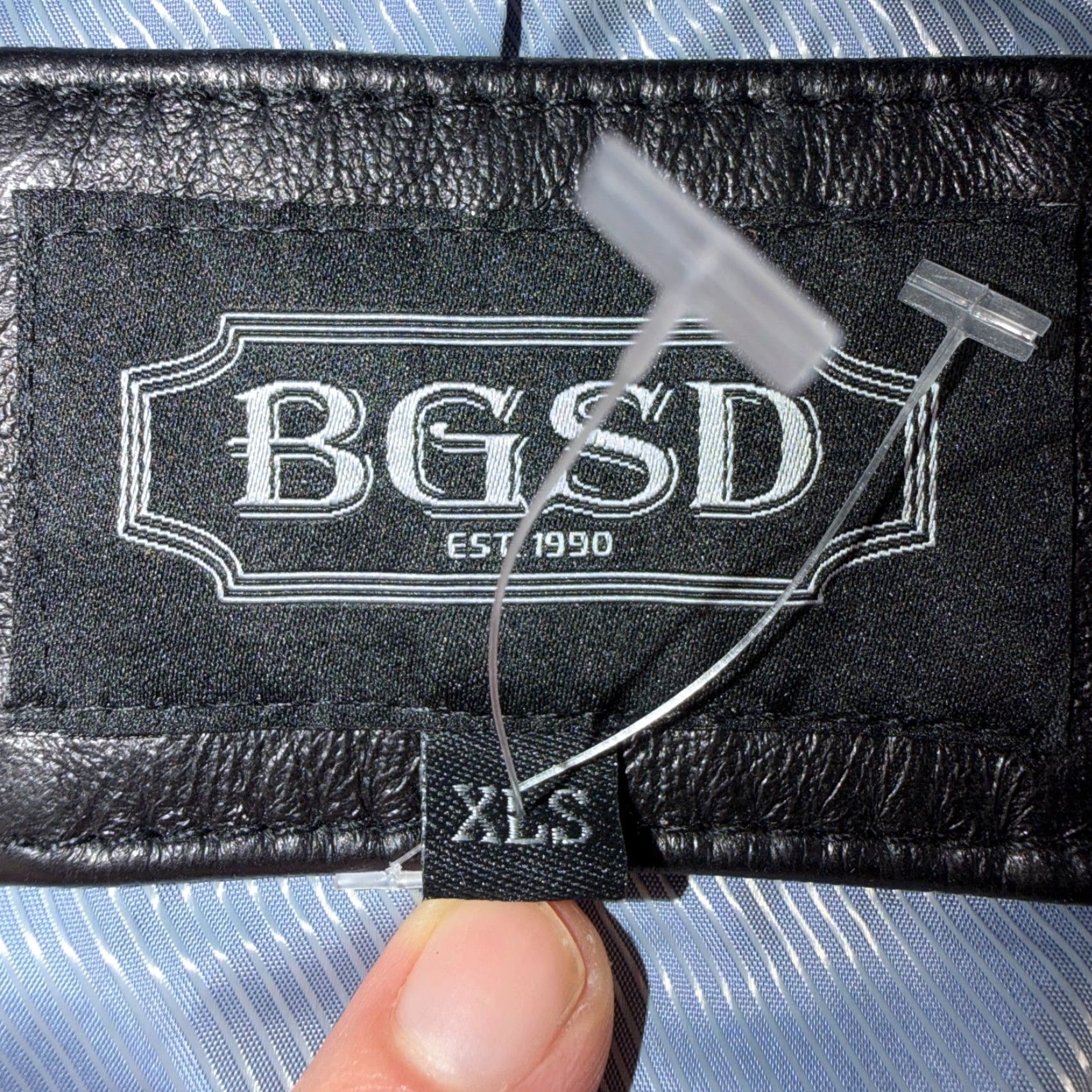 Vintage BGSD Mens Leather Jacket 2 Button Front Collared XL Black Size XL Men's Jacket Size US XL / EU 56 / 4 - 3 Thumbnail