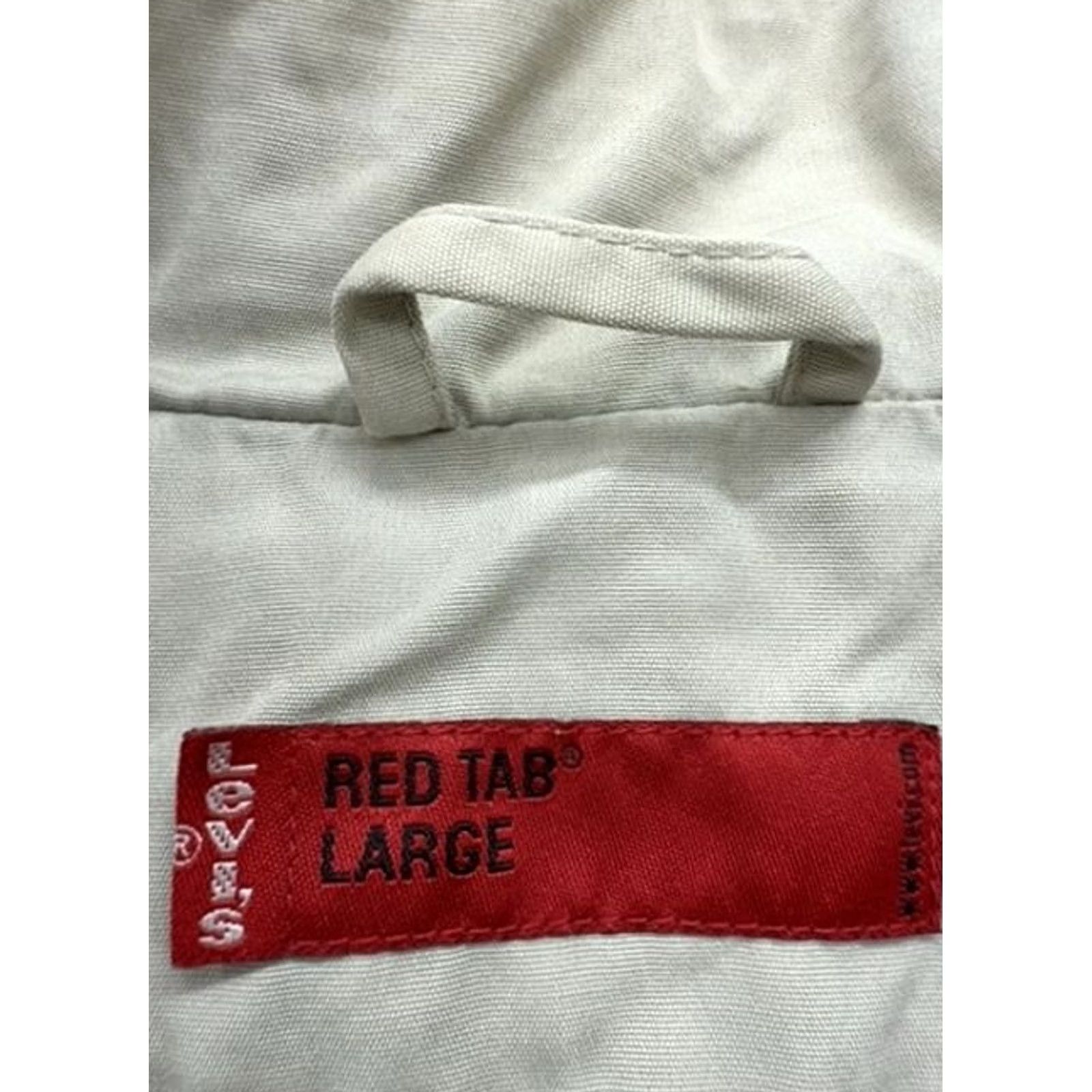 Vintage Red Tab Men Green Windbreaker Jacket Large Lightweight Canvas Full Zip Size US L / EU 52-54 / 3 - 4 Thumbnail