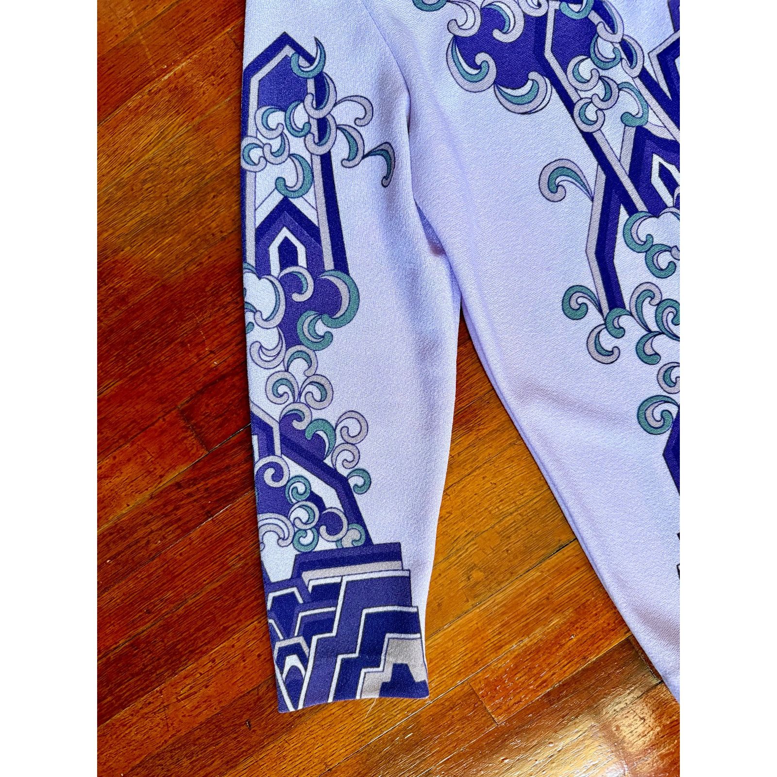 Vintage Vintage 60s Lavender Purple Funky Mod Caridgan Sweater Med Size M / US 6-8 / IT 42-44 - 5 Thumbnail