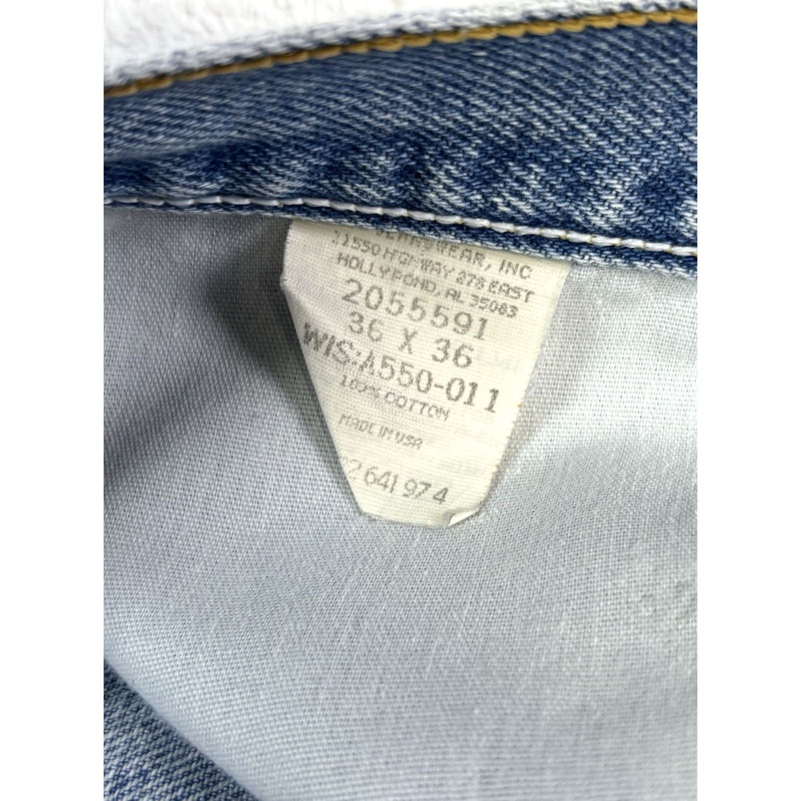 Lee Vintage 90s Lee Blue Light Wash Jeans Straight Relaxed Fit Men Size 36x36 Size US 36 / EU 52 - 6 Thumbnail