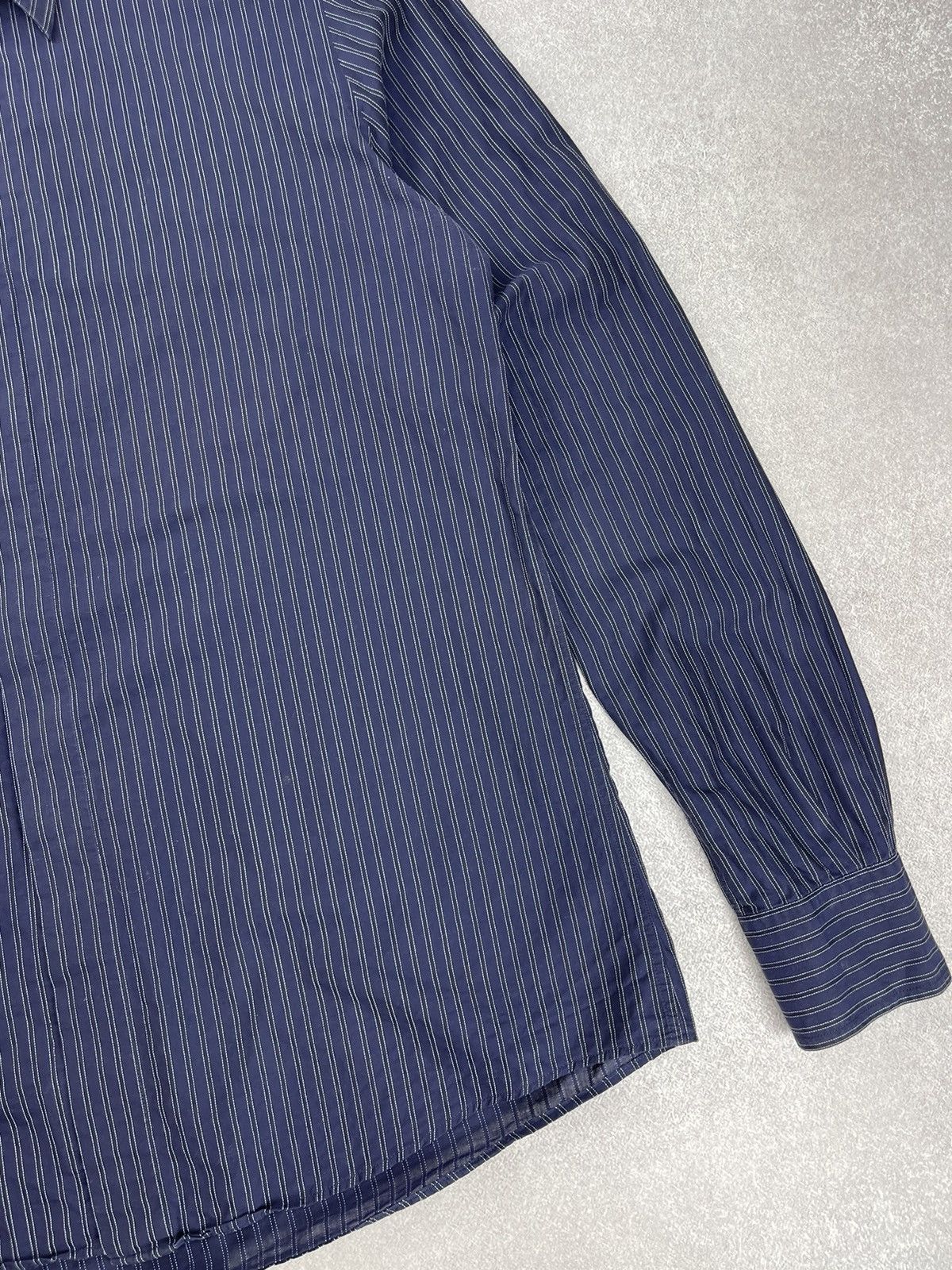 Dolce & Gabbana Dolce & Gabbana Striped Long Sleeve Shirt Size 18/45 Size US XL / EU 56 / 4 - 2 Thumbnail
