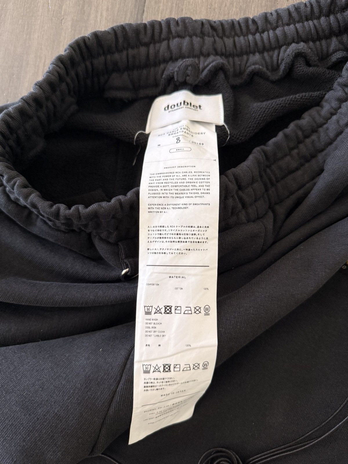 Doublet Doublet 24SS RCA Cable Embroidery Sweatpants Size US 28 / EU 44 - 4 Thumbnail