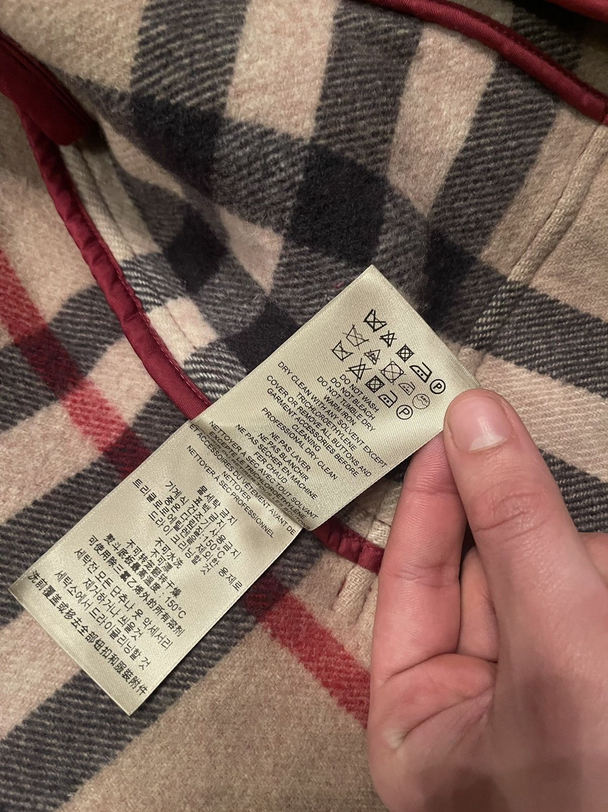 Burberry × Designer Burberry Brit iconic nova check wool duffle coat jacket Size XS / US 0-2 / IT 36-38 - 9 Thumbnail