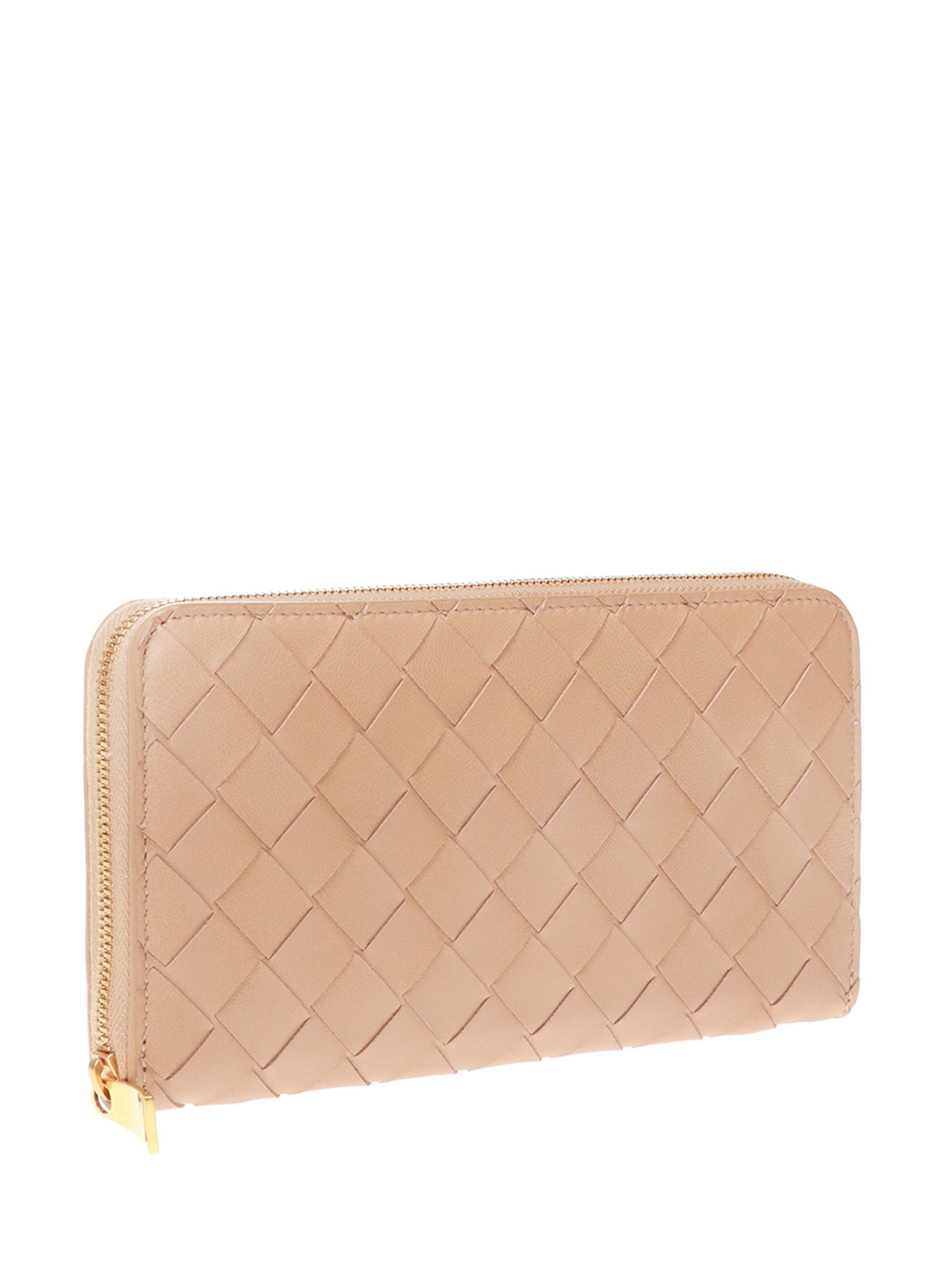 Bottega Veneta o1n1vont1224 Size: OS / Zip Around Wallet in Beige Size ONE SIZE - 2 Thumbnail