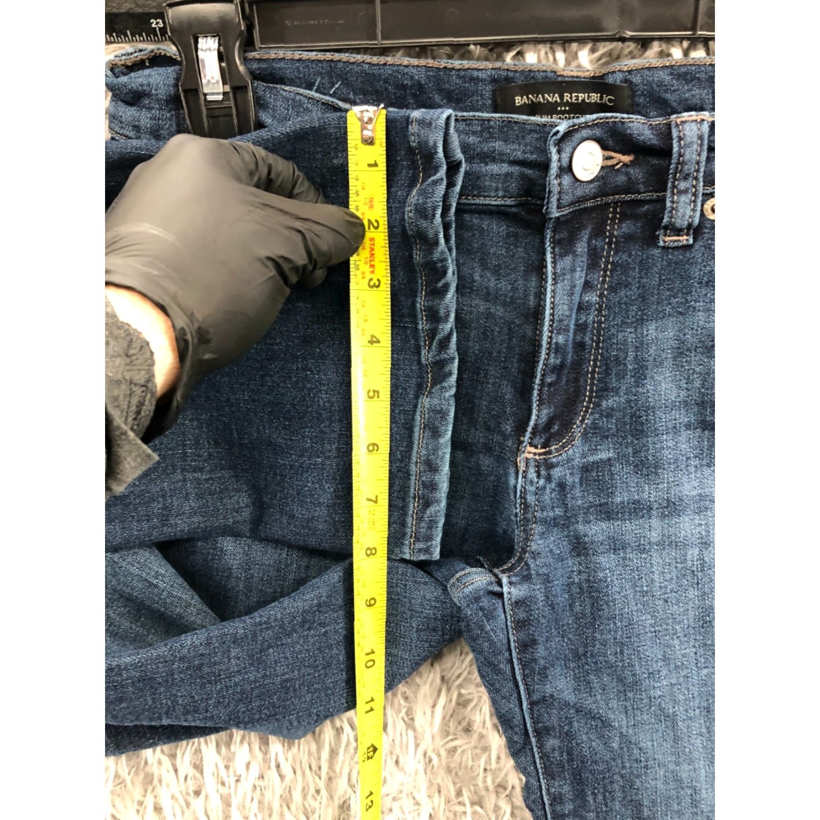 Banana Republic VINTAGE Banana Republic Slim Boot Jeans Size 4 Womens Slim Blue Jeans 28in Waist 30in Inseam Mid Rise Bootcut Denim Cotton Size 27" / US 4 / IT 40 - 4 Thumbnail
