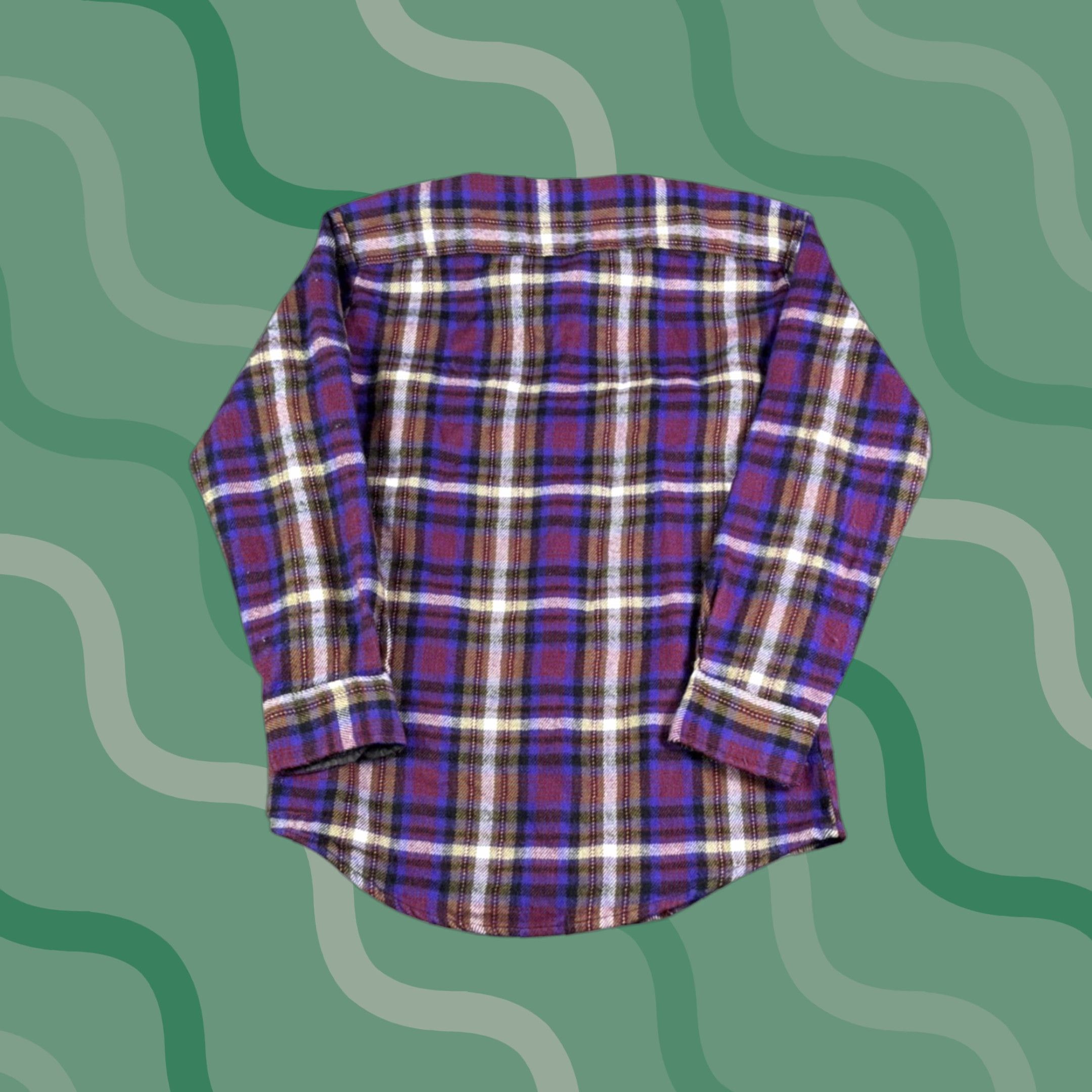 Vintage VINTAGE Saugatuck Dry Goods Plaid Flannel Shirt Lined Mens M Purple 90s Casual Workwear Button-Up Size US M / EU 48-50 / 2 - 1 Thumbnail