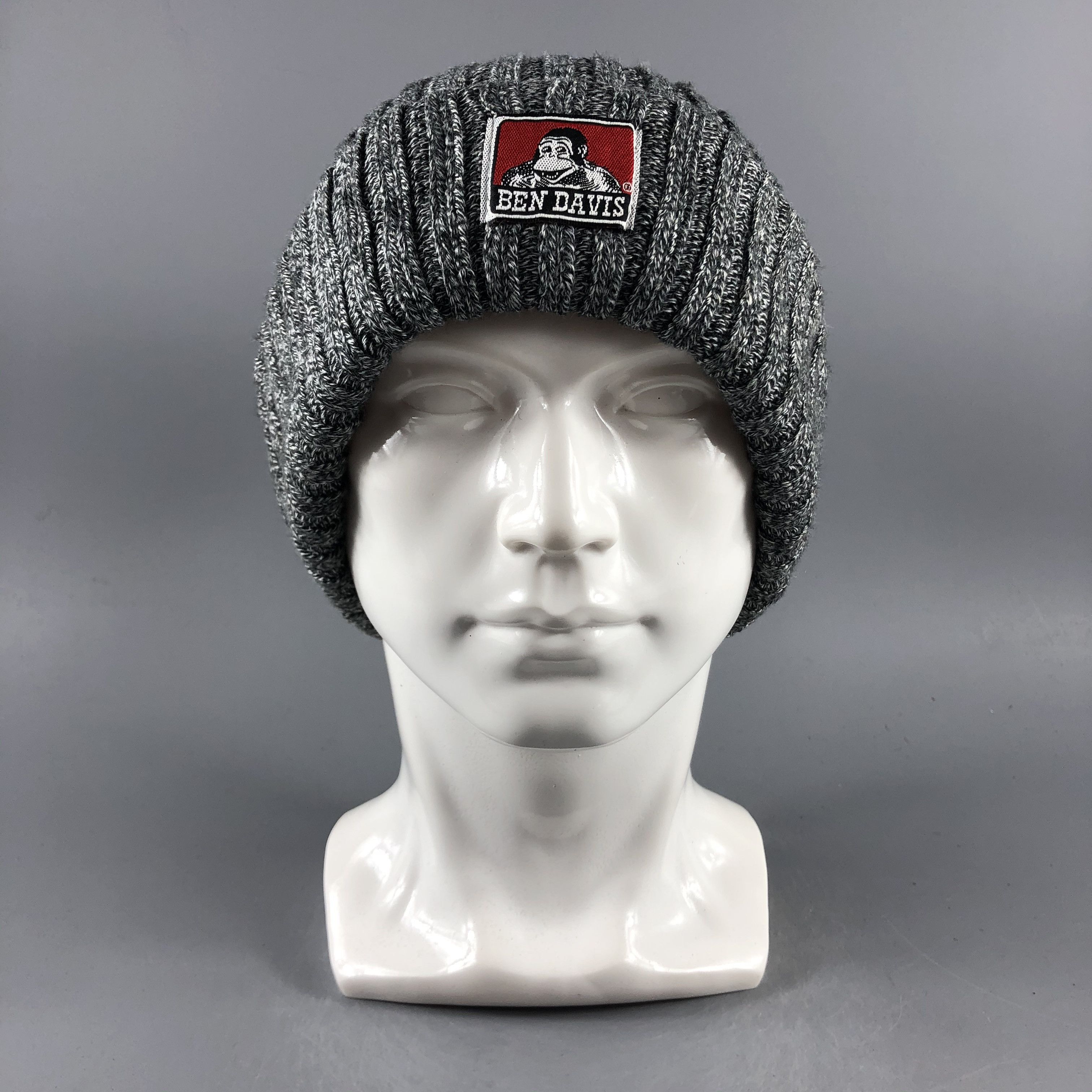 Ben Davis × Vintage Ben Davis Ribbed Beanie Snow Hat Snow Cap -D253 Size ONE SIZE - 2 Thumbnail